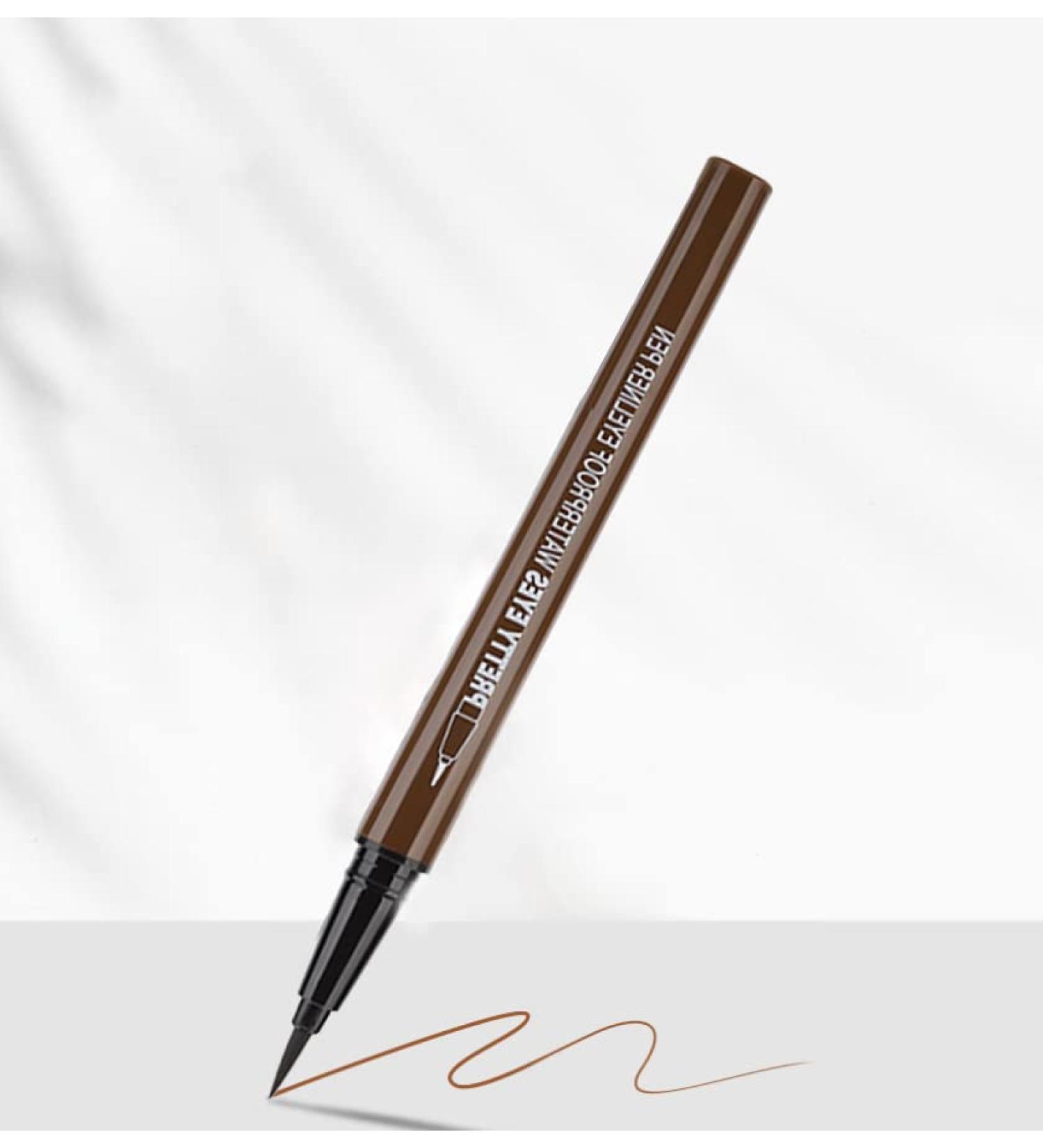 6 Colors Waterproof Liquid Eyeliner - Durable Makeup Pencil for Christmas & New Year (Light Brown) - Buy Online on GoSupps.com