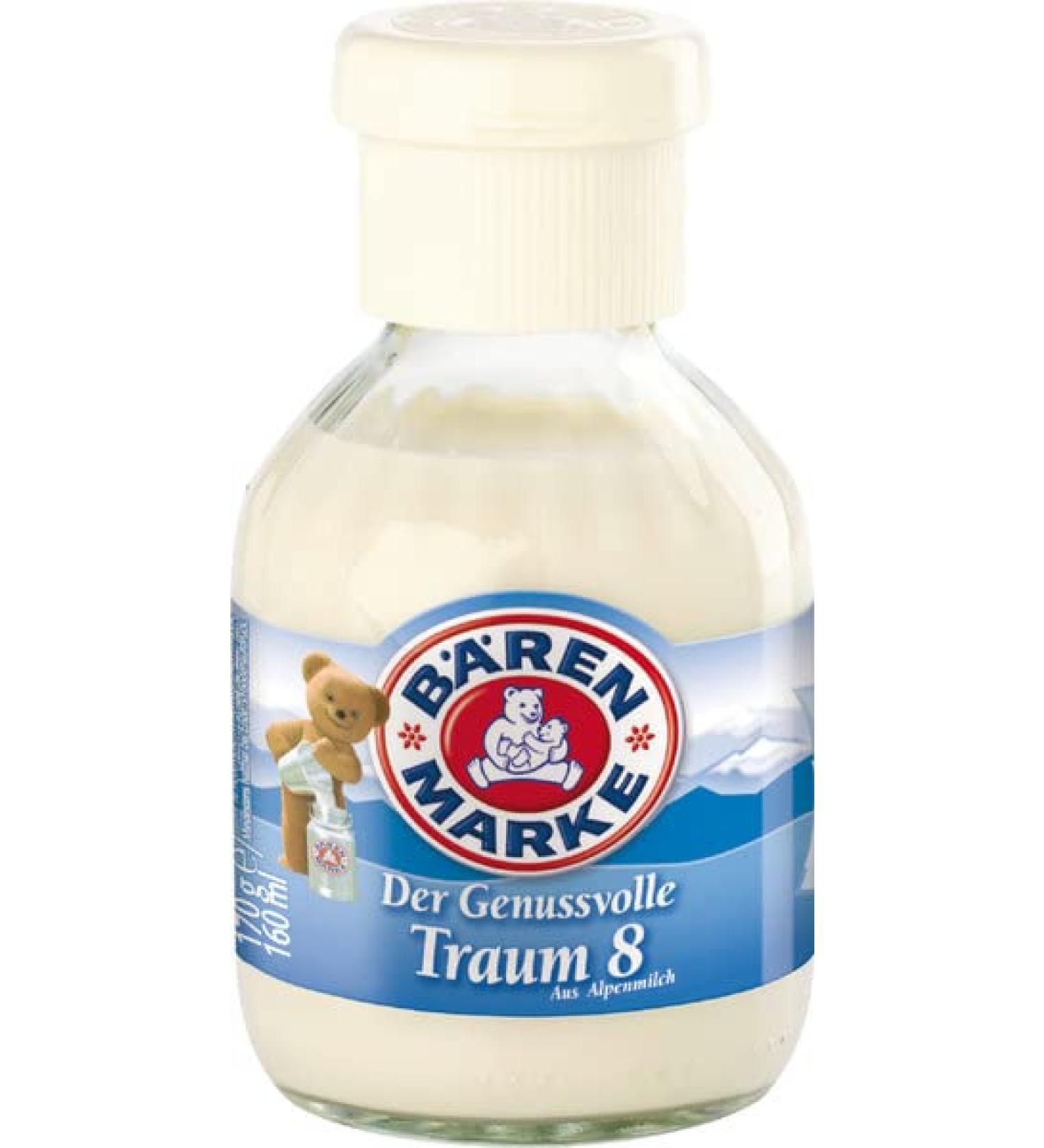 B renmarke Milk Coffee Le R ve Amusant 8 8% Fat Packaging Glass Bottle