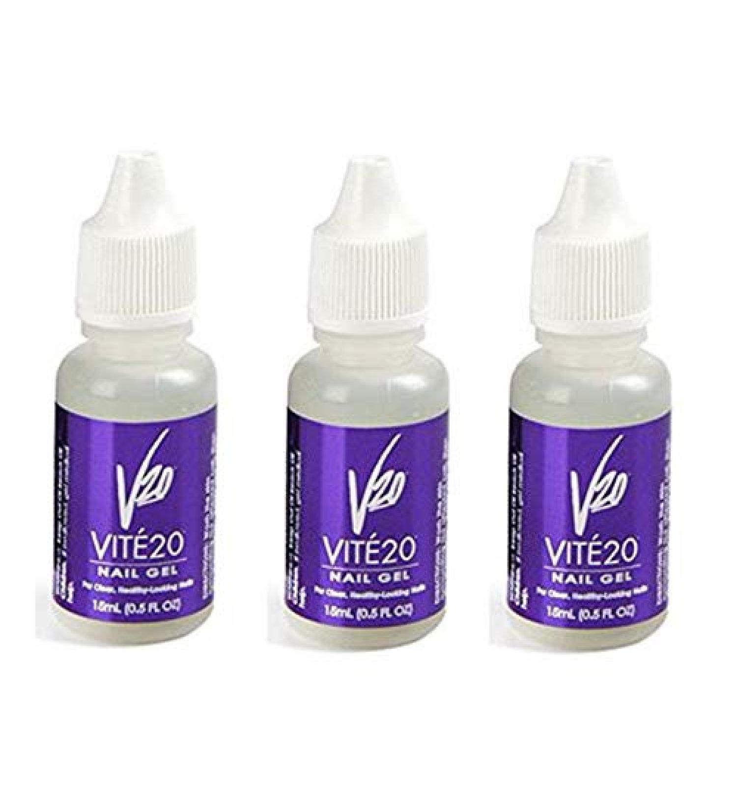 Vite 20 Nail Gel Kills Fungus 15 ml/0.5 oz (3 Pieces)