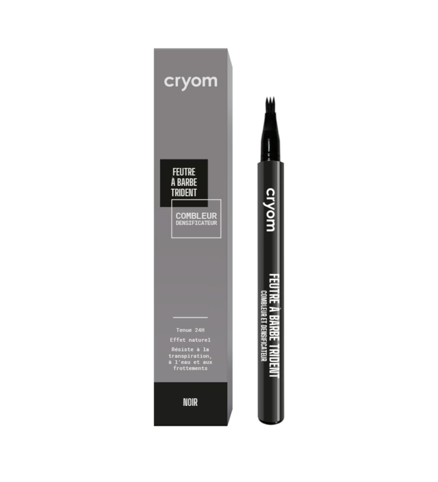 Cryom - Trident beard marker beard filler and thickener semi-permanent makeup for men dries instantly lasts 24 hours. No. 01: BLACK - Buy Online on GoSupps.com