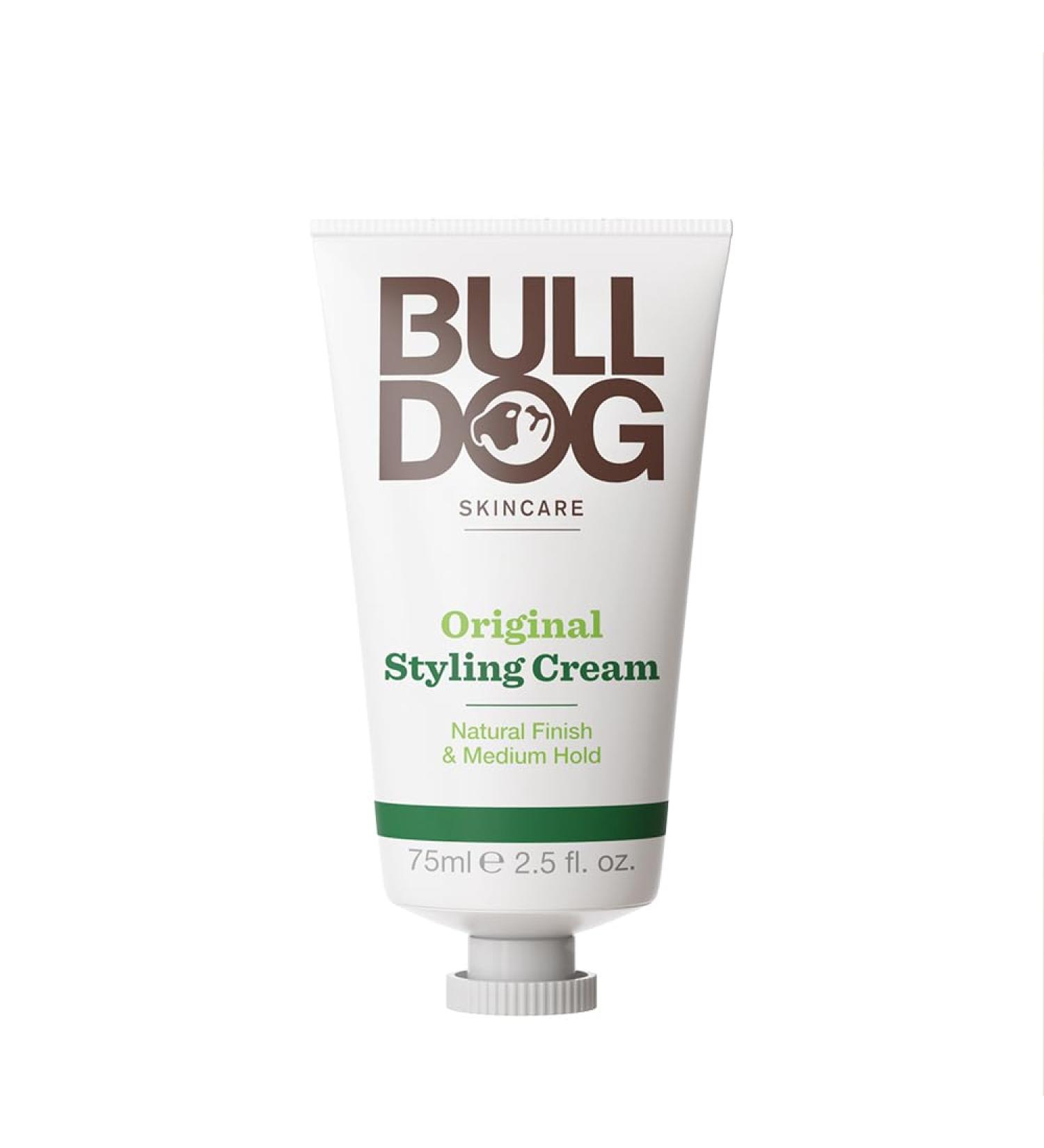BULLDOG SKINCARE Original Hair Styling Cream for Men 75ml | Natural Finish & Medium Hold - Buy Online on GoSupps.com