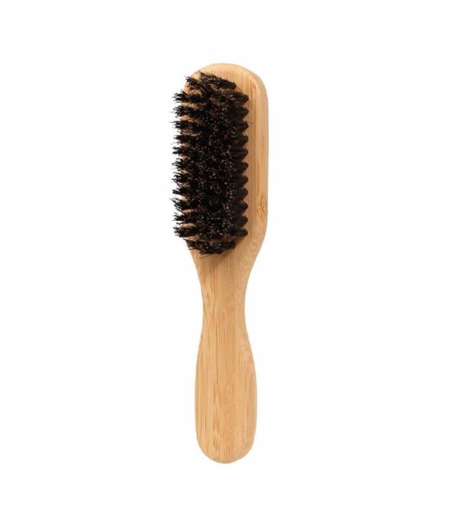 Men's Hair & Beard Brush Set - Hard Stiff Brushes for Healthy Growth | 5 Piece Elasticity & Smooth Finish - Buy Online on GoSupps.com