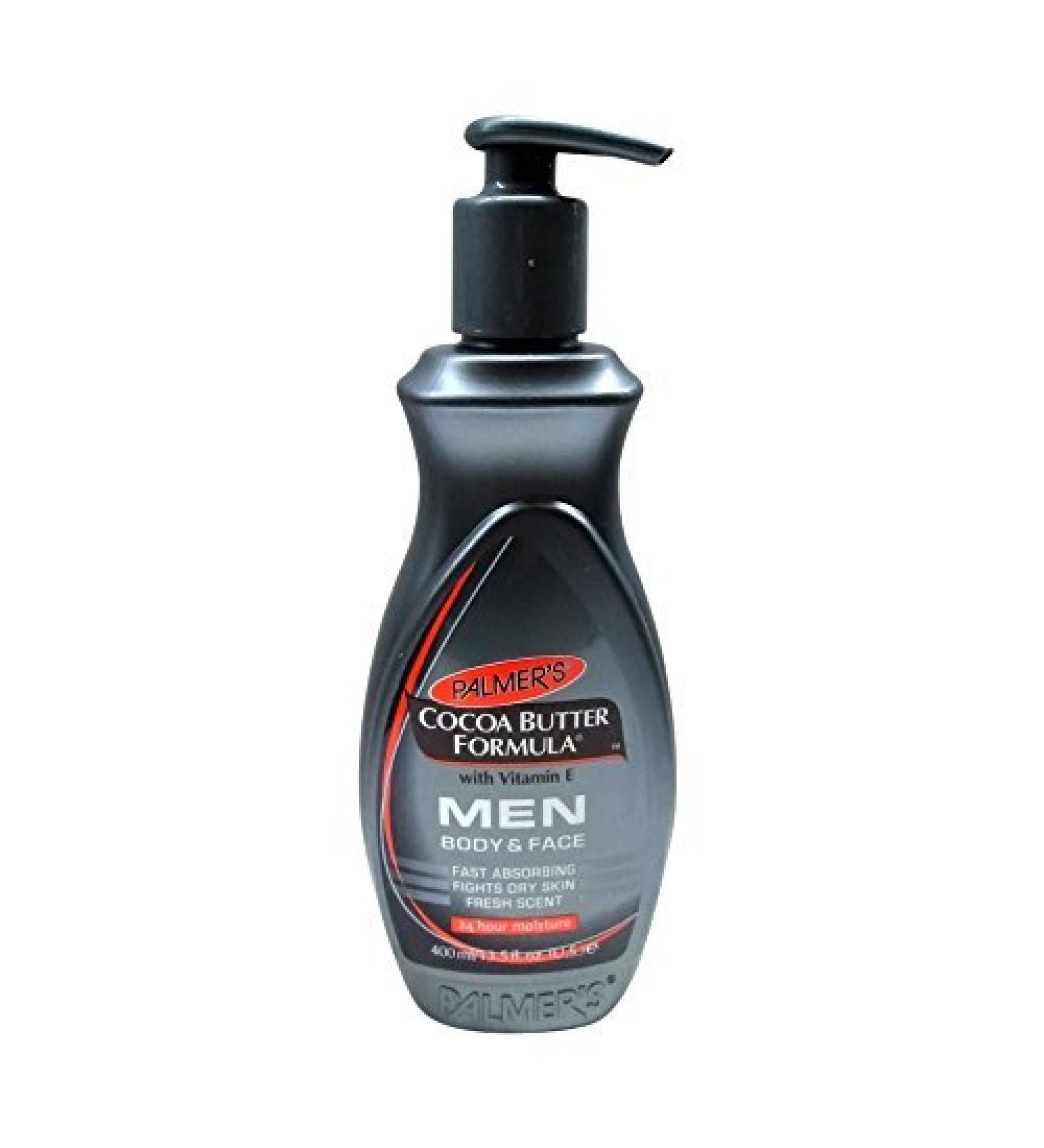 Palmer's Cocoa Butter Formula Men Body and Face Moisturizer Lotion 13.5 Ounce (Pack of 2) 13.5 Fl Oz (Pack of 2)