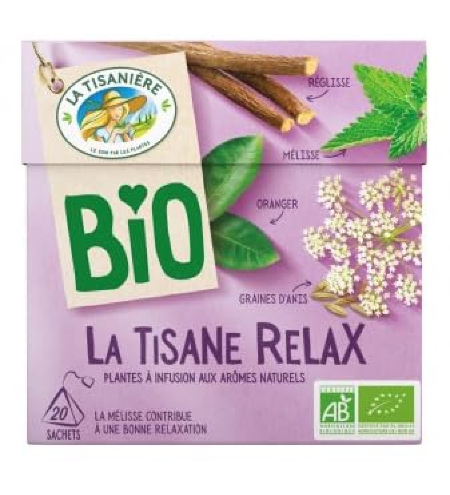 La Tisaniere Tea Bio Infusion Relax x20 sachets
