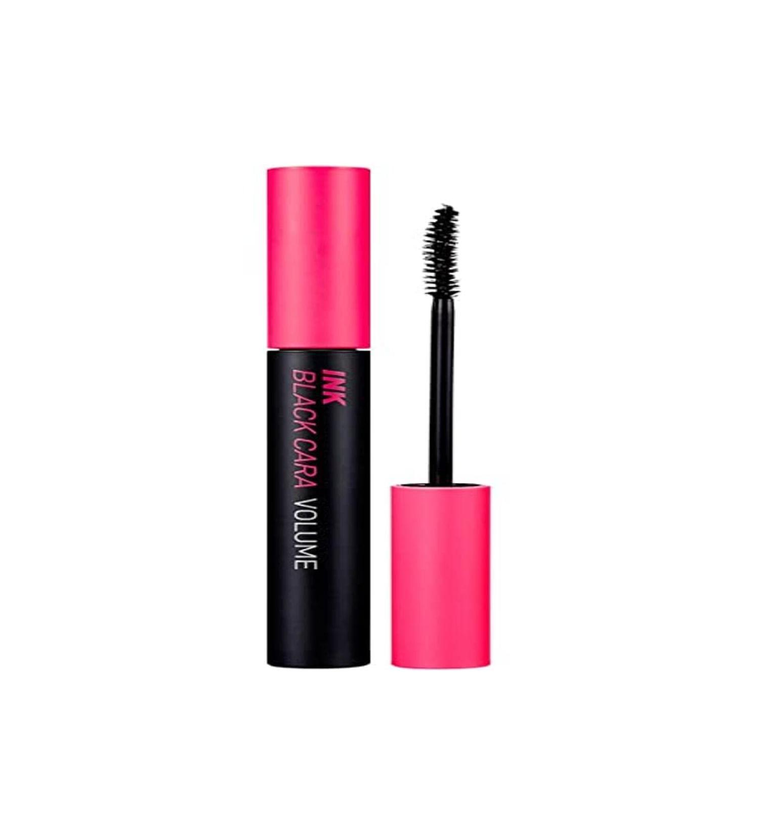 Peripera Ink Black Mascara  Volumizing  Lengthening  Thick  Waterproof  Smudge Proof  Long Lasting  Not Animal Tested  Volume Curling (002)  0.24 fl oz