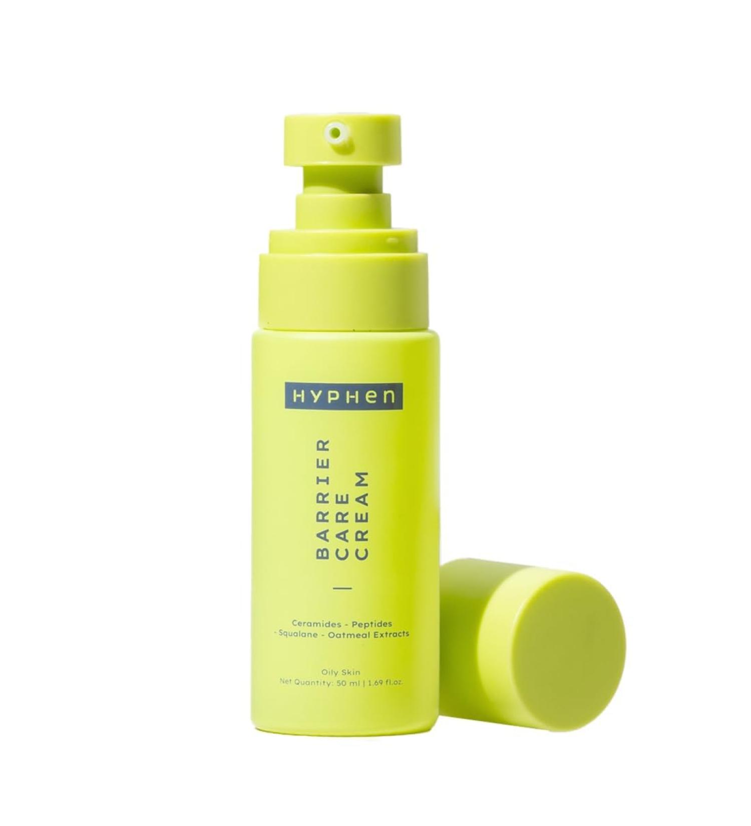 Hy-phen Barrier Care Face Cream for Oily & Combination Skin | Lightweight Hydrating Moisturizer with Ceramides & Peptides | Strengthens Skin Barrier | Universal Formula for Men & Women | 50ml - Buy Online on GoSupps.com