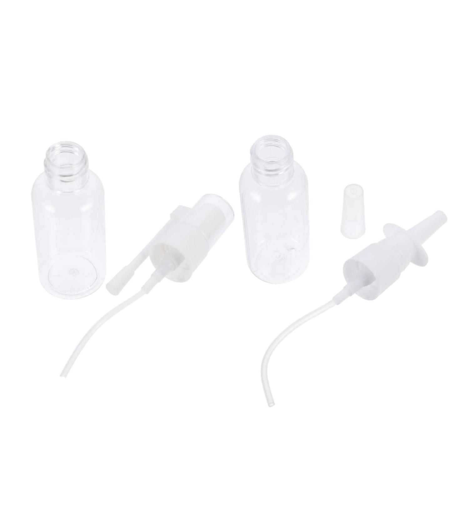 Baby Nasal Spray Bottle and Booger Sucker Kit - Portable Nose Nebulizer for Nasal Cleaning - Small Transparent 12.5X3X3CM - Buy Online on GoSupps.com