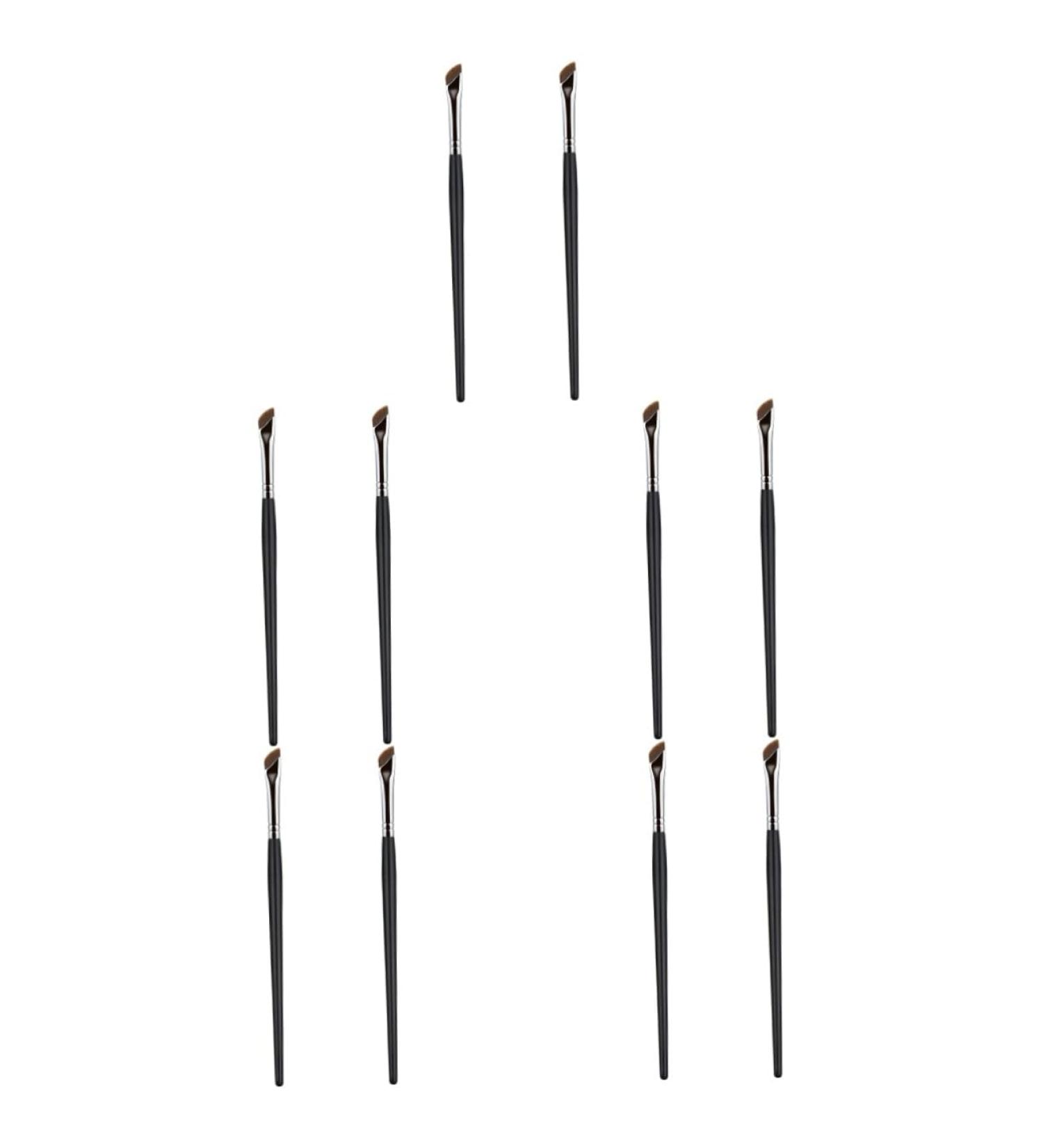 Healeved 10 Pcs Eyebrow Brush Fine Angled Eyeliner Brush Makeup Tool Concealer Brush Makeup Supplies Wood - Buy Online on GoSupps.com