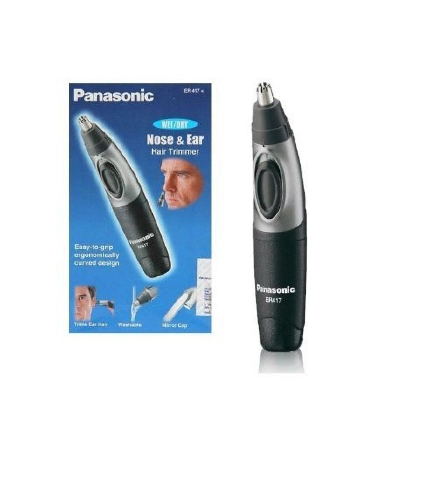 Buy Panasonic ER-417K Waterproof Nose & Ear Hair Trimmer | Genuine Clipper for Precision Grooming - International Shipping Available - Buy Online on GoSupps.com