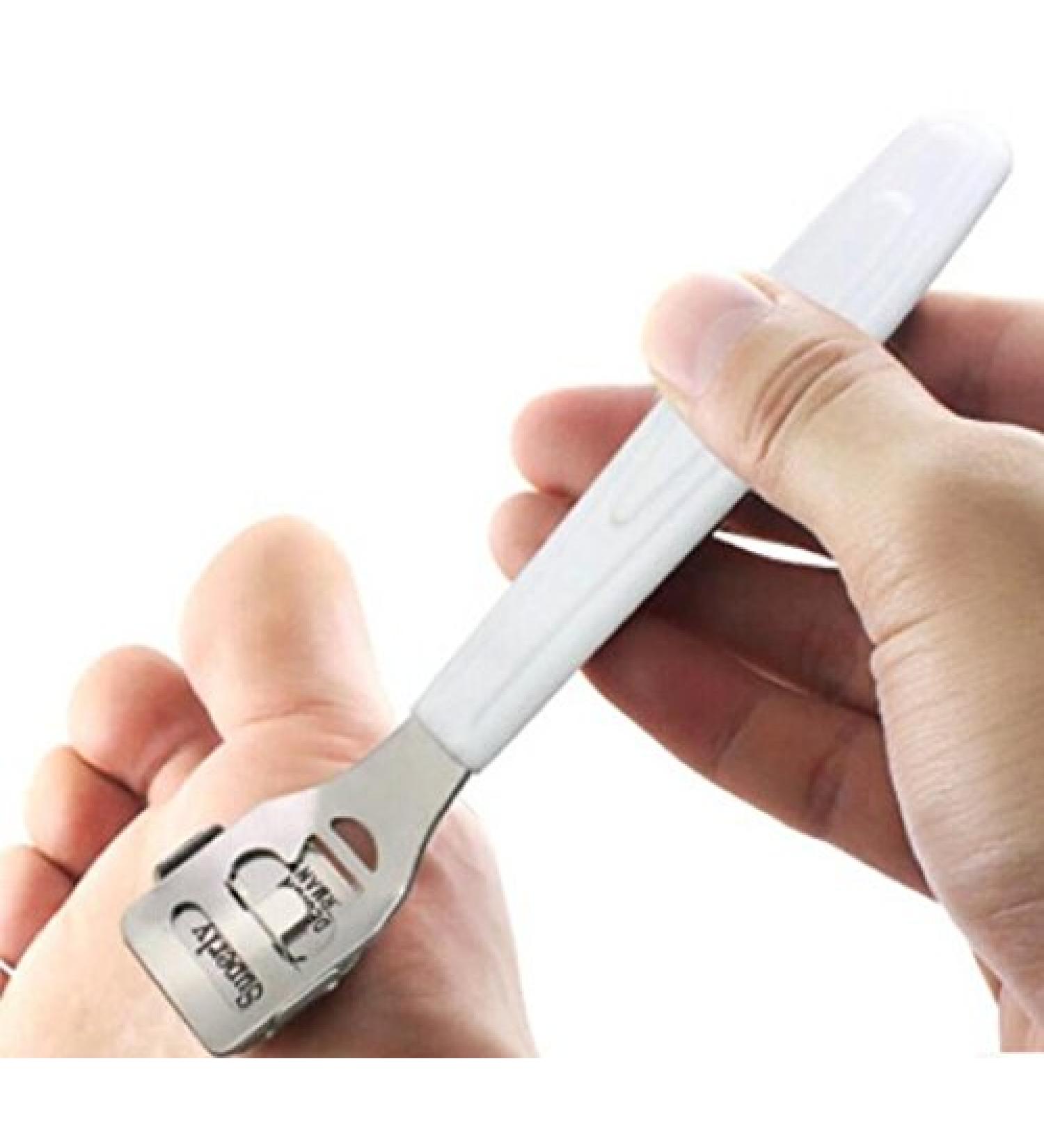 Mindruer Stainless Steel Dead Hard Skin Removal Tool Pedicure Pad Tool Foot Care Pedicure Solid Foot Heel Shaver Pedicure - Buy Online on GoSupps.com