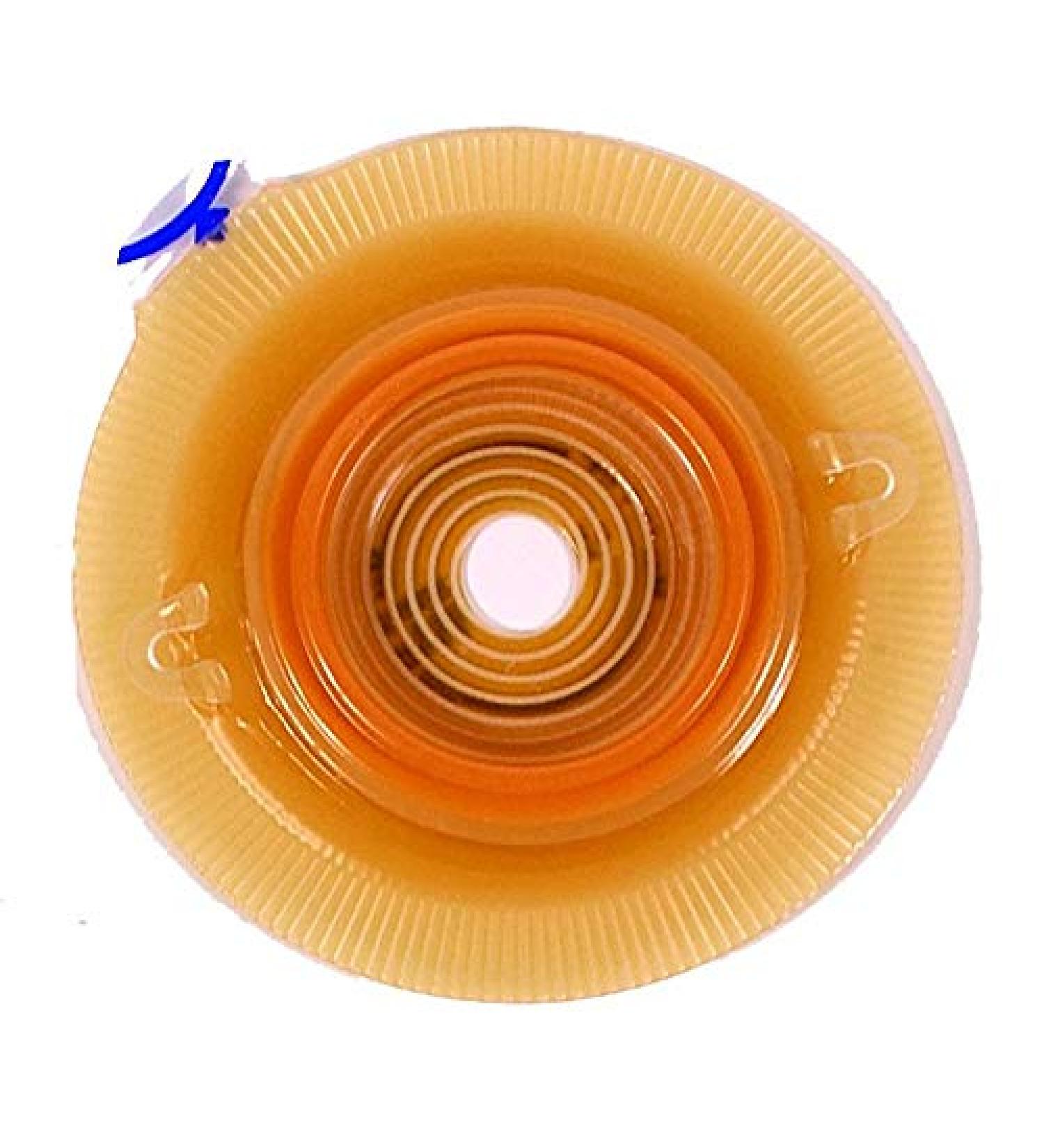 Colostomy Barrier Assura Silicone Based Green Code Synthetic Resin Cut-to-fit 3/4 to 7/8" Stoma (#14281 Sold Per Box)