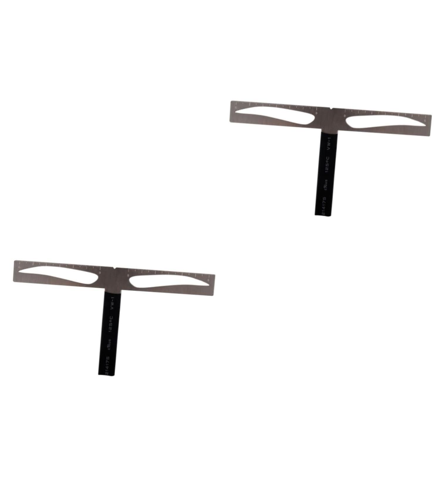FOMIYES 2pcs Brow Stencils Eyebrow Drawing Tool Eyebrow Ruler Stencil Template Suite Balance - Buy Online on GoSupps.com