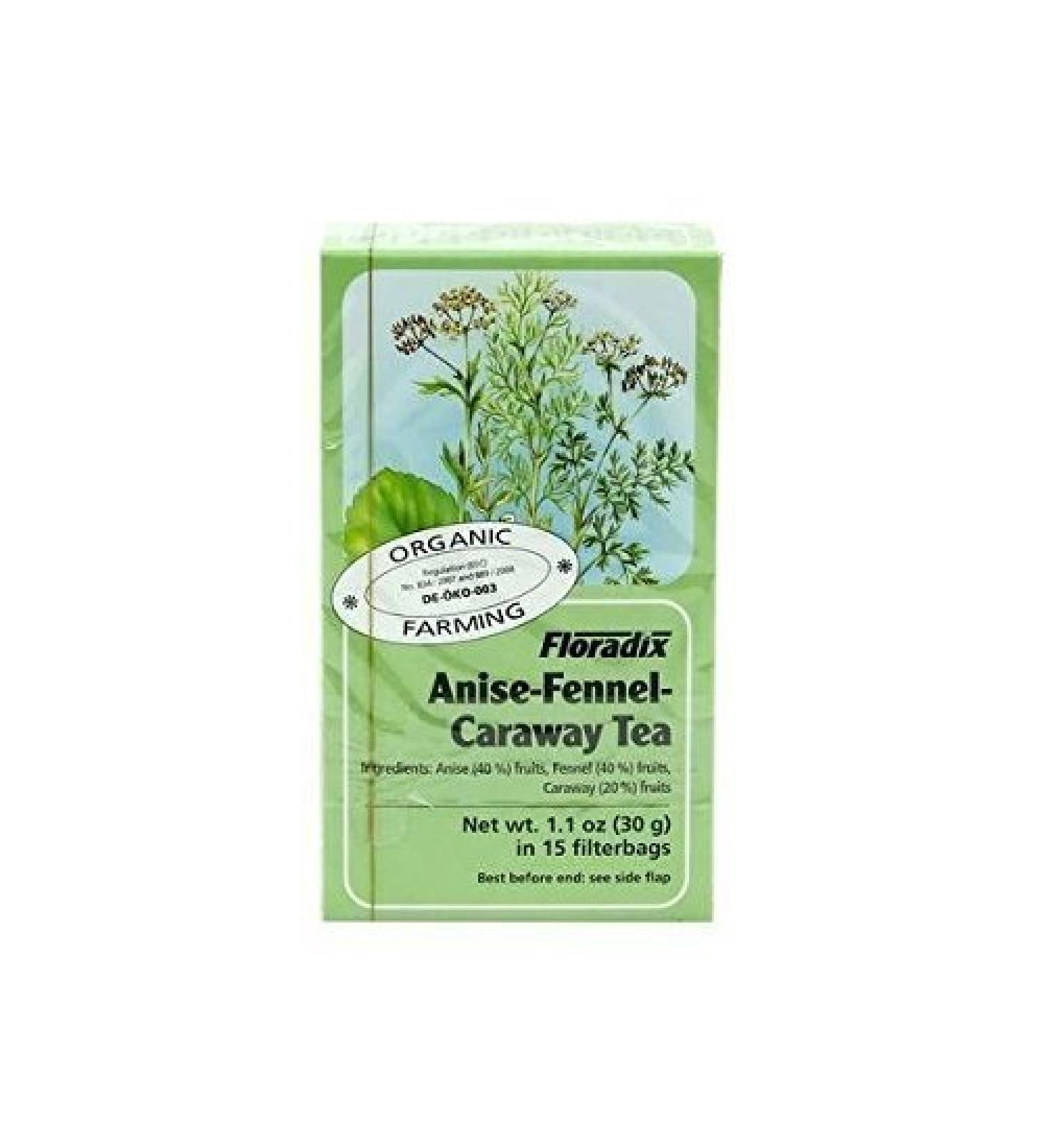 Floradix Floradix Pack of 4 bags of 15 sachets of fennel and caraway