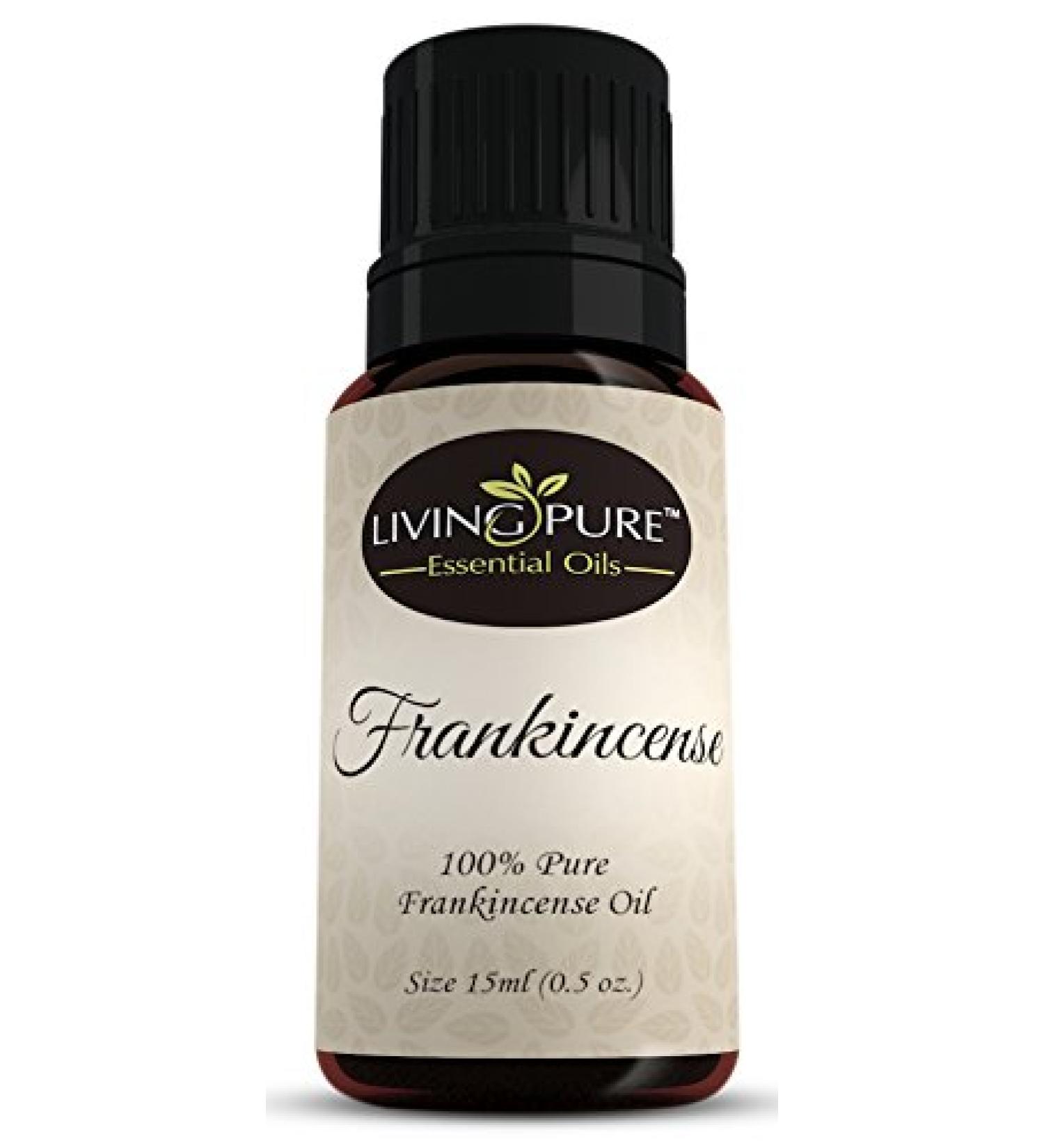 Living Pure Frankincense Essential Oil - 100% Natural & Organic | Therapeutic Grade for Topical Use & Diffusers - Buy Online on GoSupps.com