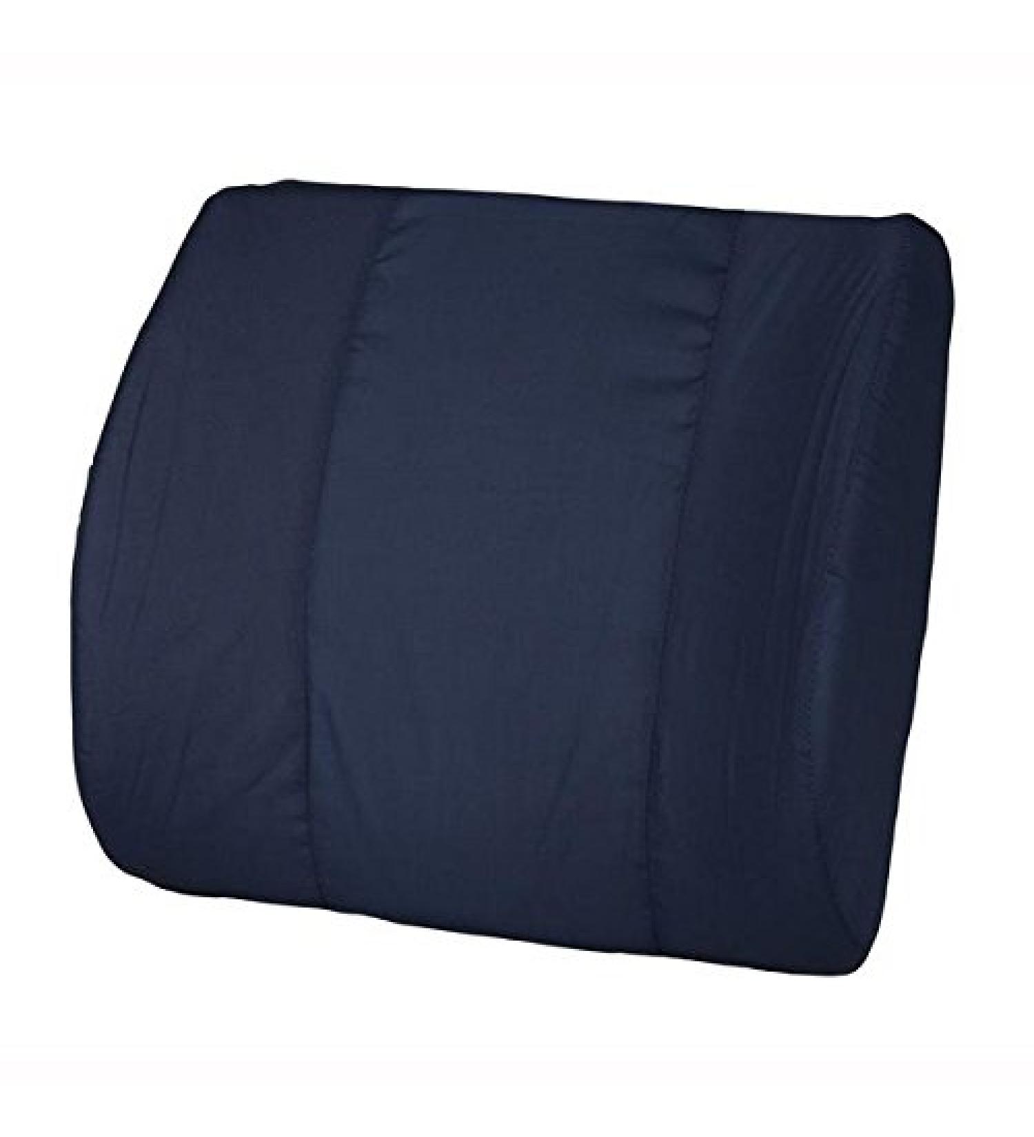 Sacro Cushion - Premium Lumbar Back Support with Removable Navy Cover | Ideal for Comfort & Posture - Shop Internationally - Buy Online on GoSupps.com