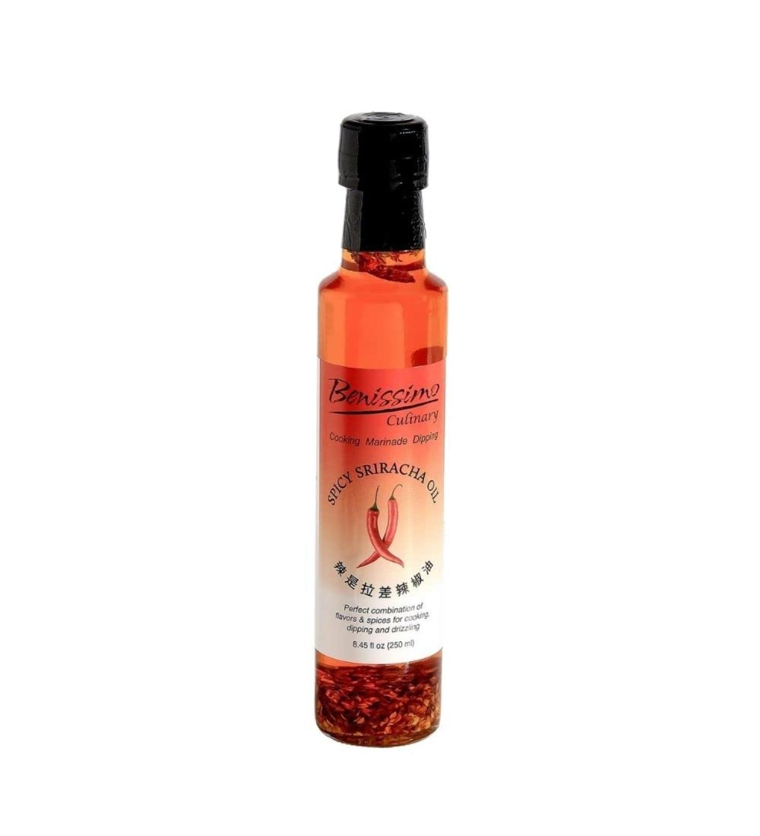 Benissimo Spicy Sriracha Oil - 8.45 fl oz | Exquisite Flavor Infusion - Buy Online on GoSupps.com