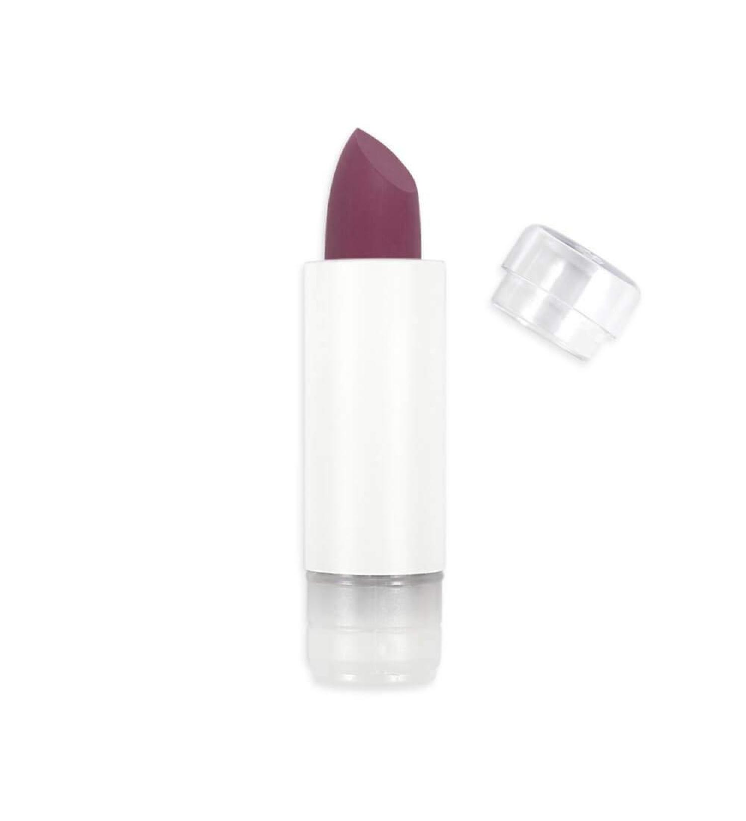 ZAO REFILL Soft Touch Lipstick 437 aubergine purple matt refill (organic vegan) 111437