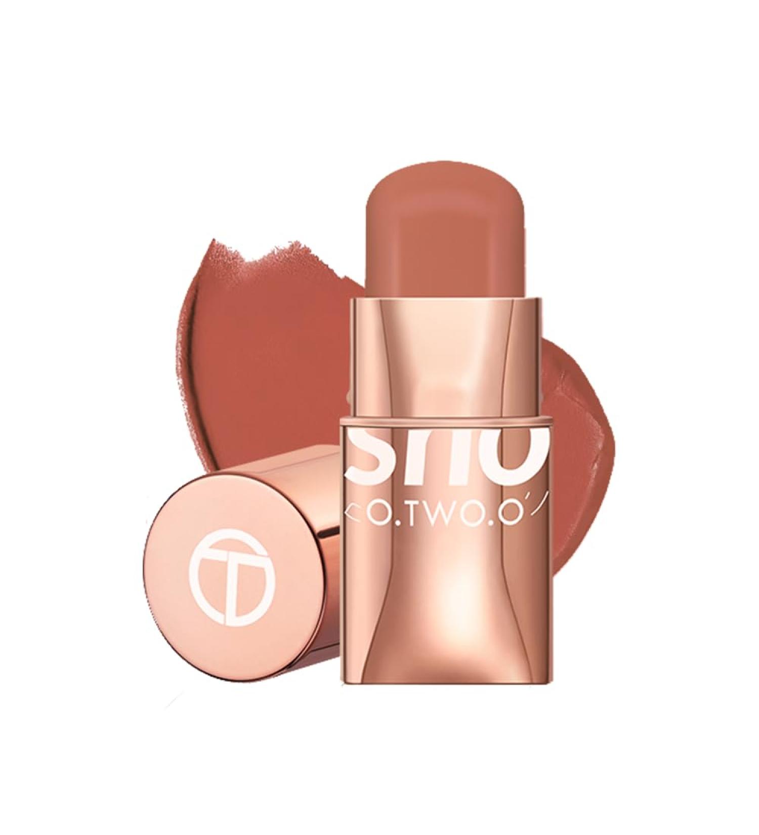 6 Colors Lipstick Glow Colour Bounce Blush Stick 3-In-1 Tint Buildable Waterproof Lightweight Blush Stick Cream Blends Perfectly Onto Skin Dainty For Eyes Lips & Cheeks Versatile Use (#03 Shy) - Buy Online on GoSupps.com
