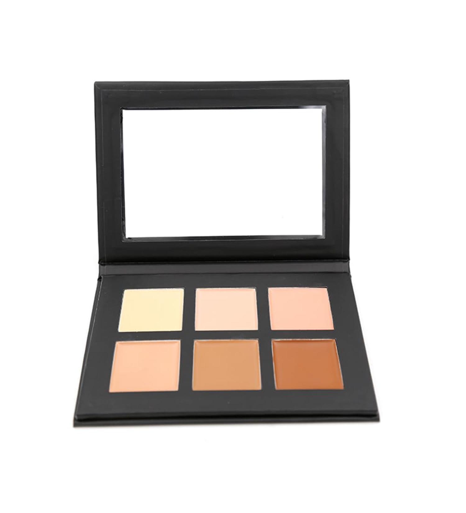 6 Color Contour & Highlight Makeup Kit - Medium Cream Contouring Foundation & Concealer Palette (0.02 oz - Buy Online on GoSupps.com