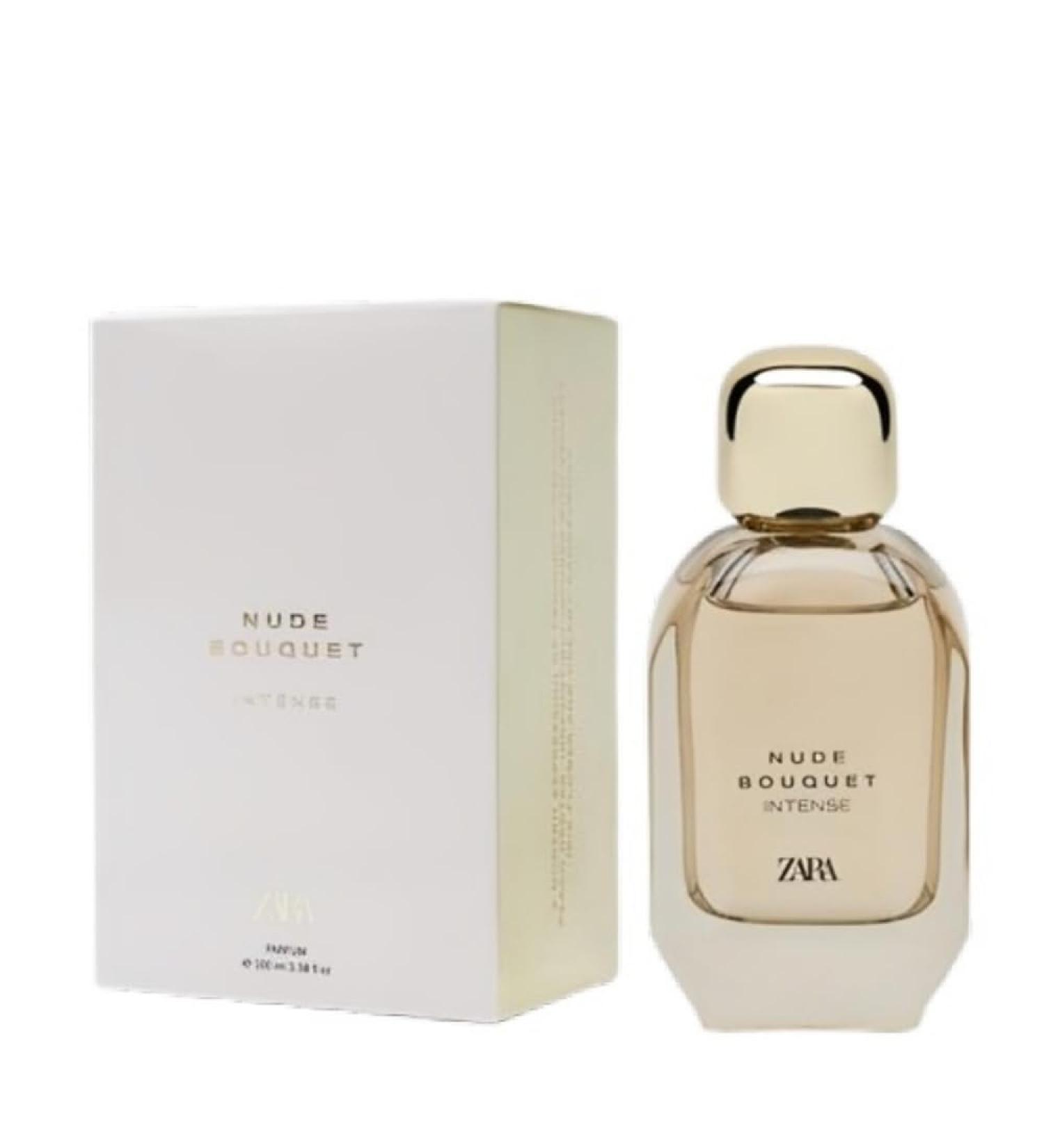 Zara Nude Bouquet Intense Women's Perfume Parfum 100ml (3.04 fl oz) Delicate Floral Bouquet with Bergamot Peach Iris & Vanilla Fresh Elegant & Long-Lasting Scent - Buy Online on GoSupps.com