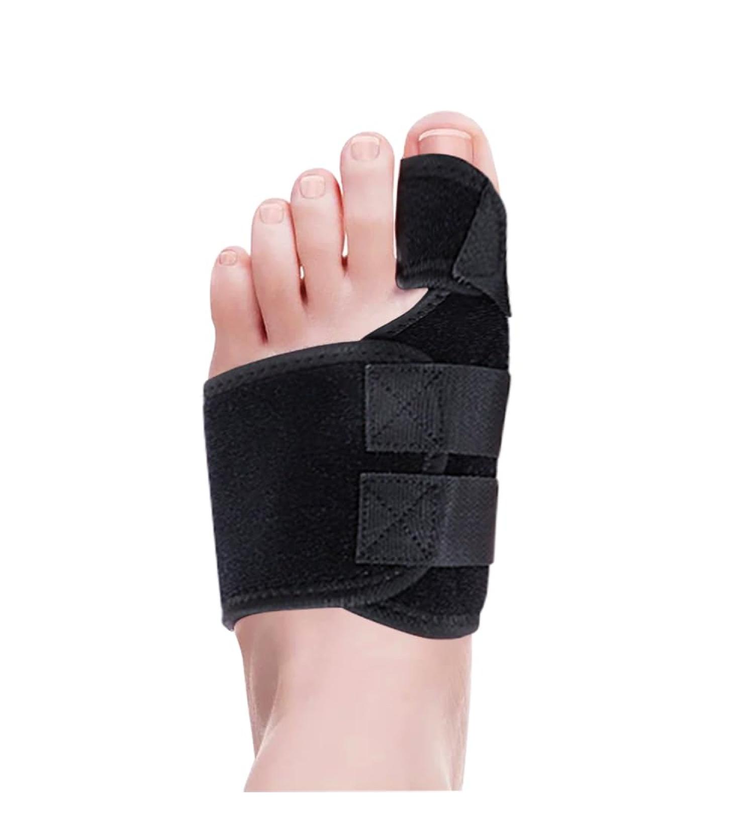 Shanhaikx Hallux Valgus Corrector & Toe Spreader - Universal Size Hammer Toe Relief & Protection (Black Left Foot) - Buy Online on GoSupps.com