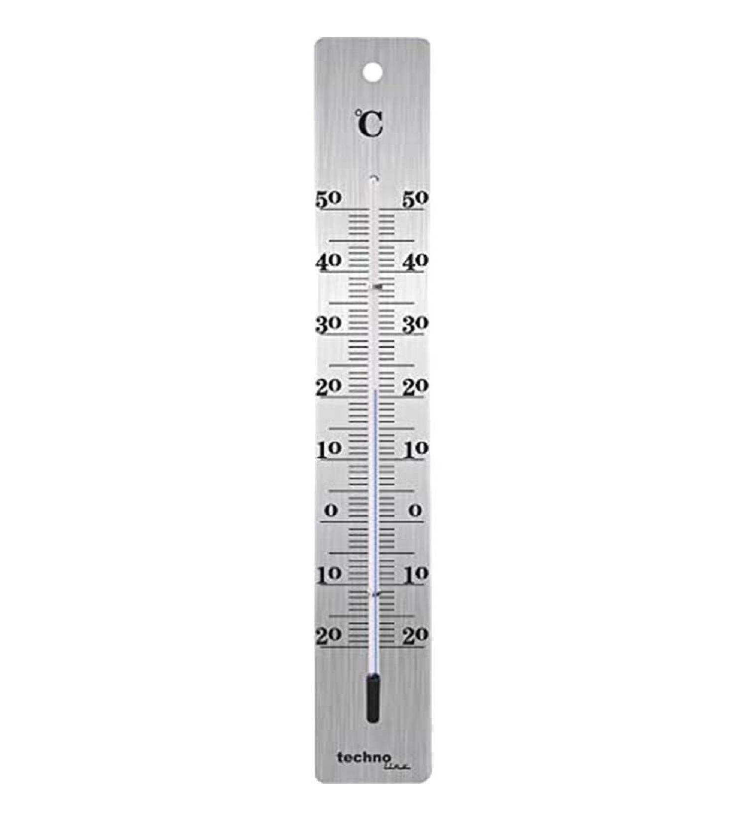 technoline WA 3020 Thermometer - Silver Silver 4.5x0.5x28 cm
