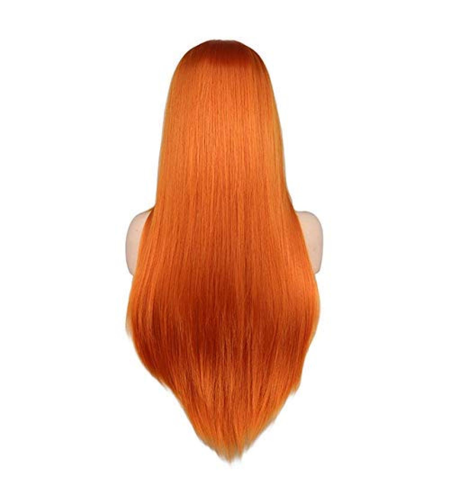 Buy SUNNYBLUEE Long Straight Middle Wig - Heat Resistant Synthetic Hair in Black White Pink Orange Purple & Gray - Stylish & Versatile International Shipping Available - Buy Online on GoSupps.com