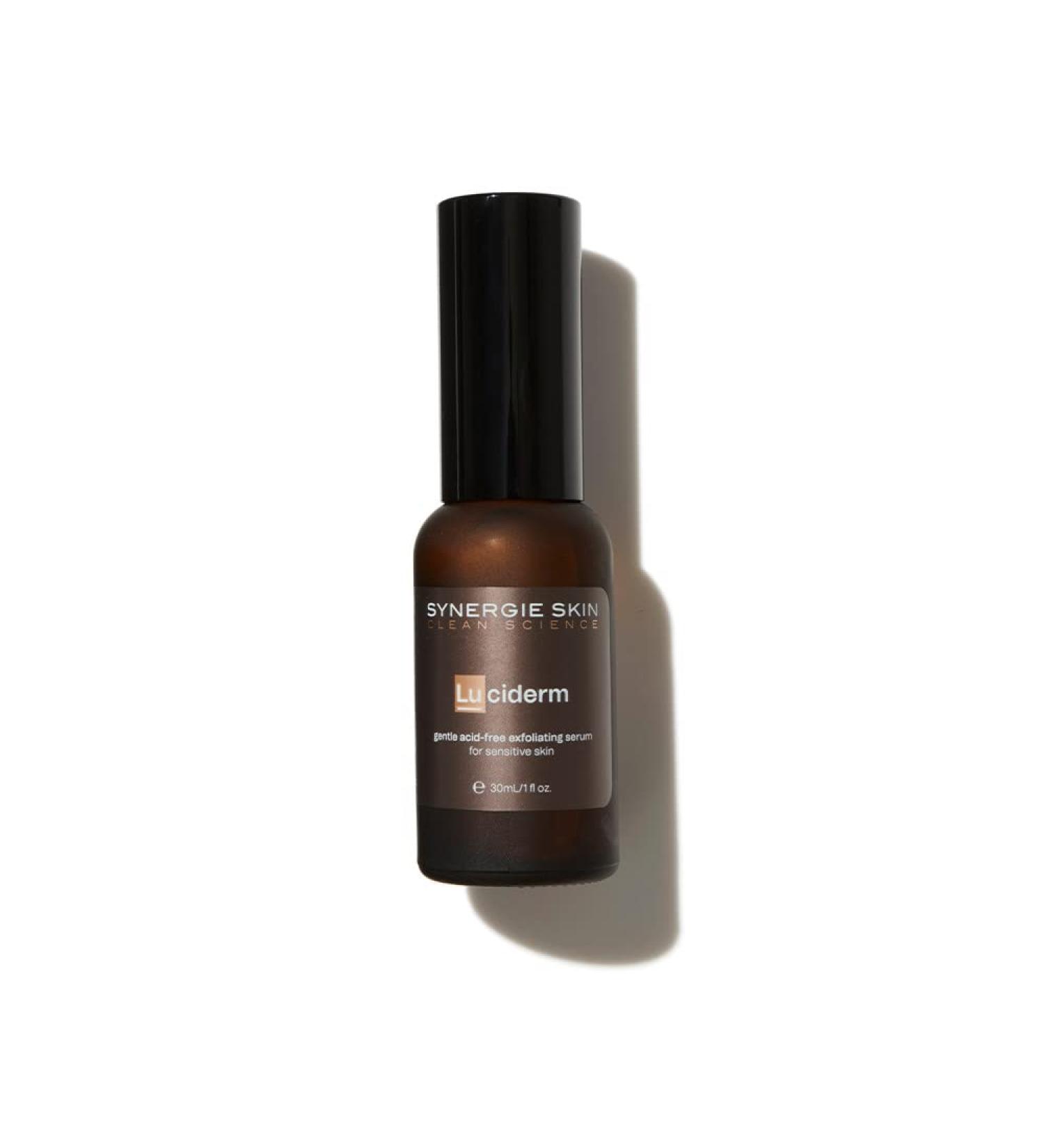 Synergie Skin Luciderm Acid Free Exfoliating Serum Brighten Skin Reduces Appearance of Fine Lines Addresses Flaking and Rough Skin