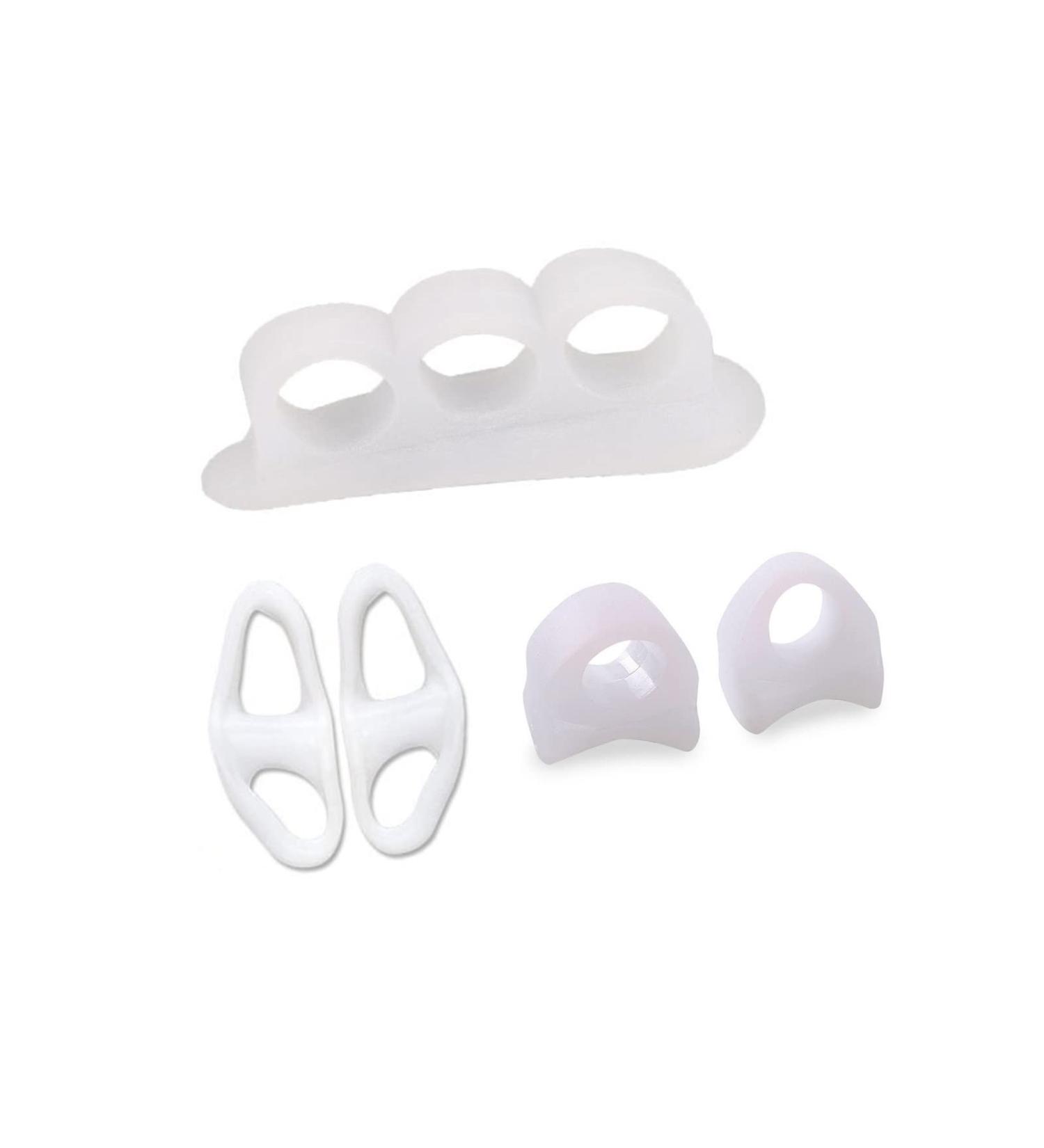 HEXILIN Soft Toe Separator Bunion Corrector Kit - 4 Pairs, One Size Fits All - Buy Online on GoSupps.com