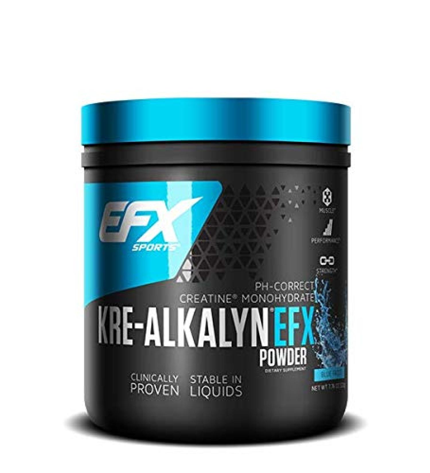 EFX Sports Kre-Alkalyn Powder Blue Frost 7.76 oz - Boost Energy & Performance - Buy Online on GoSupps.com