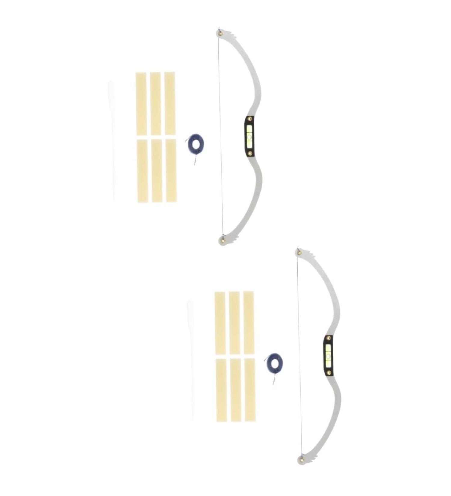 Healeved 2pcs Bow Eyebrow Ruler Eyebrow Level Ruler Eyebrow Stencil Ruler Eyebrow Line Eyebrow Trimming - Buy Online on GoSupps.com