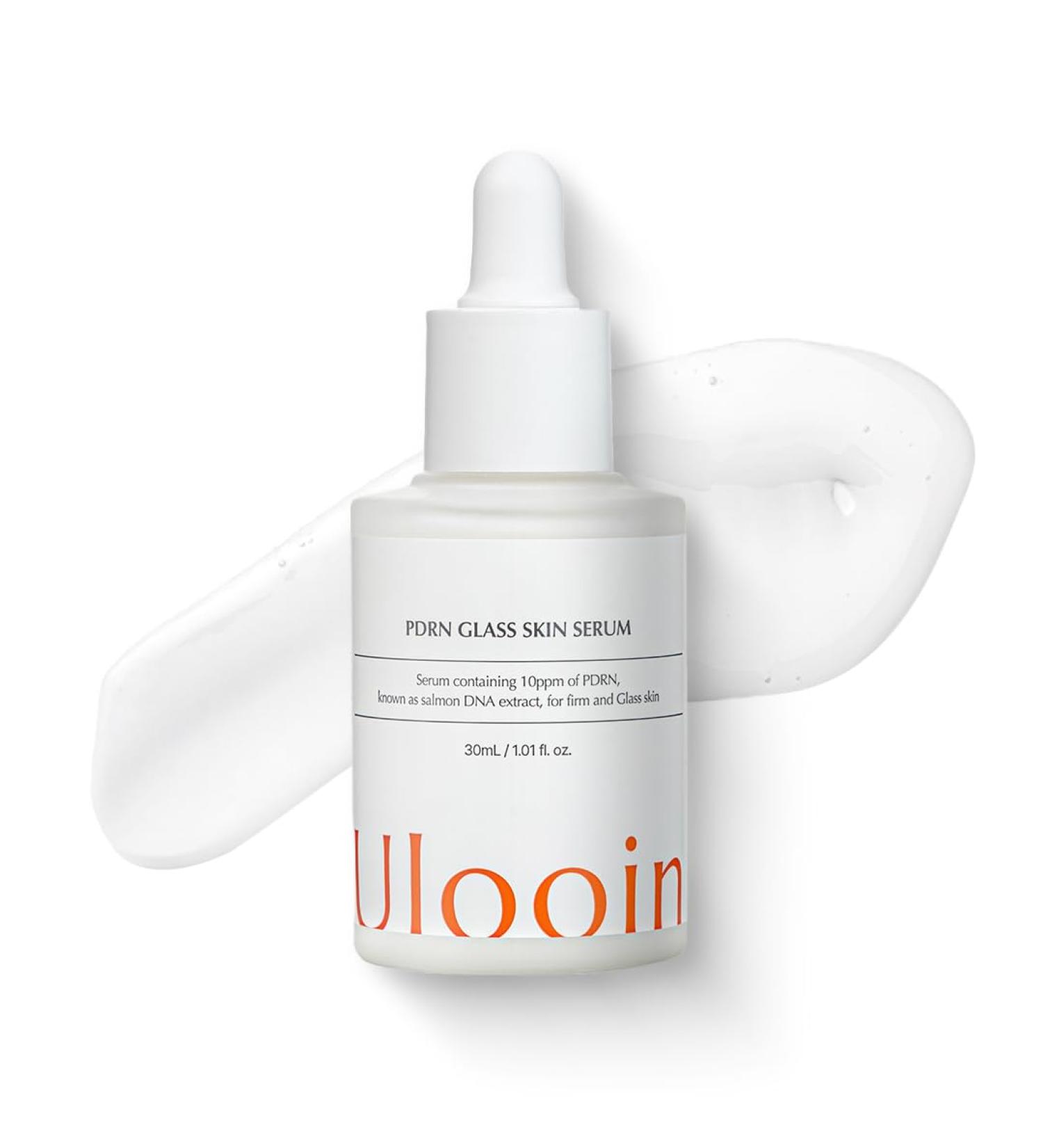Ulooin PDRN Glass Skin Serum I Hydrating & Brightening Face Serum I Salmon DNA | Anti-Aging Moisturizing for Radiant Glow & Youthful Elasticity | Made in Korea - Buy Online on GoSupps.com