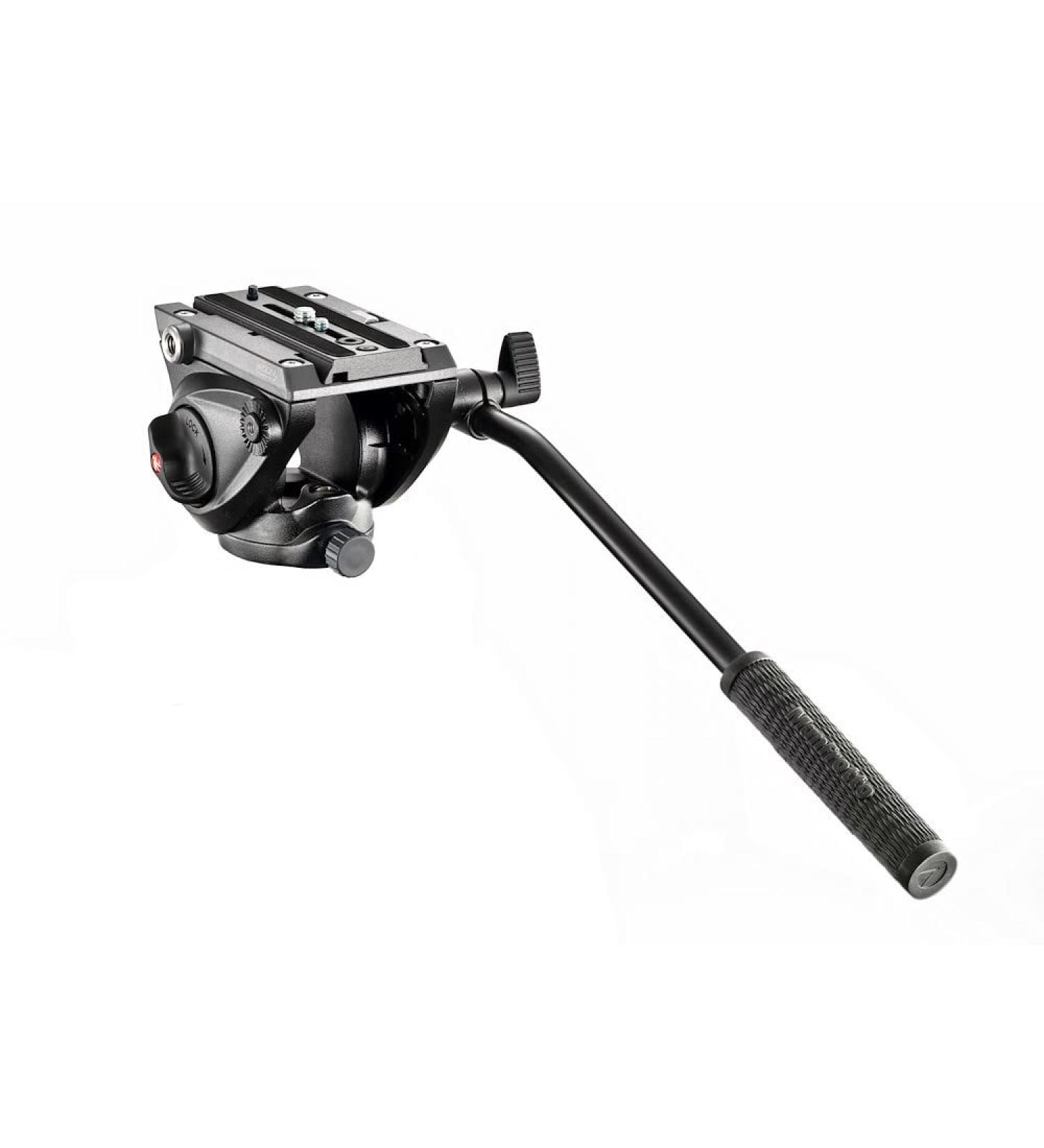 Manfrotto MVH500AH Lightweight Fluid Video Head | Flat Base & Sliding Plate | Supports Multiple Tripods - Buy Online on GoSupps.com