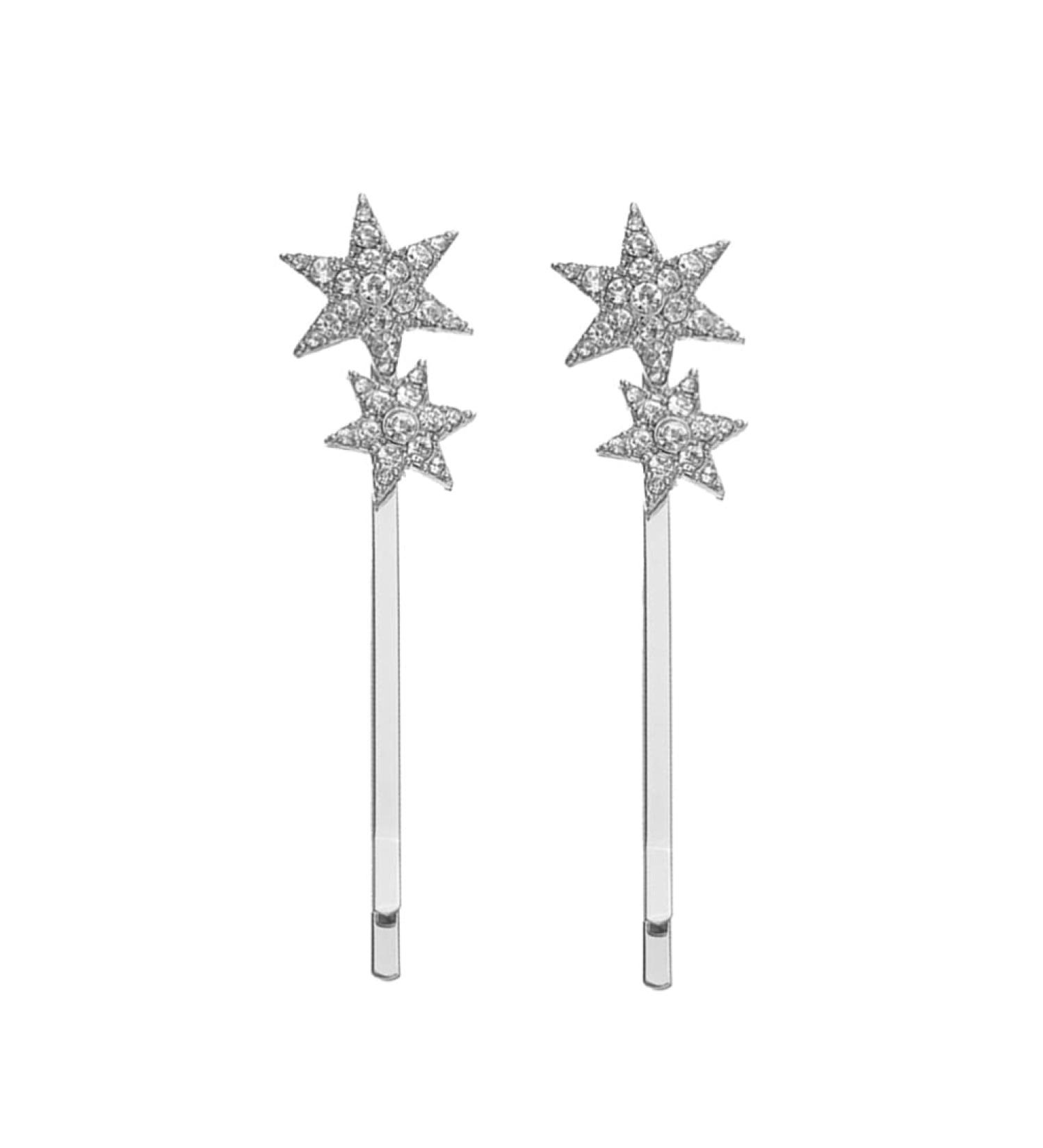 Lurrose Metal Hair Clips Metal Hair Clips 2PC Rhinestone Star Hair Rhinestone Bobby Star Hair Clips Hair Accessories Hair for Women Girl Wedding Party Silver Metal Hair Clip Metal Hair Clip - Buy Online on GoSupps.com