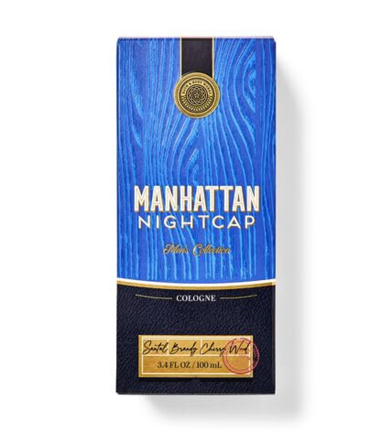 Bath and Body Works Manhattan Nightcap Men's Fragrance 3.4 Ounces Cologne Spray (Manhattan Nightcap) Manhattan Nightcap 3.4 Fl Oz (Pack of 1)