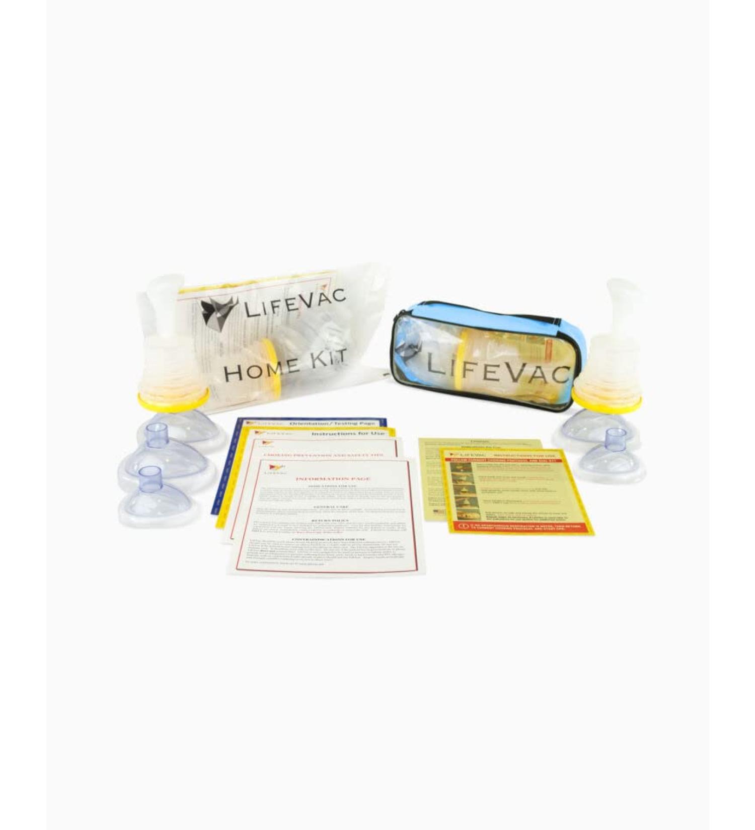LifeVac Choking Rescue Device Home Kit - Portable First Aid for Adults & Children, Travel Combo Kits (Blue) - Perfect for Baby Showers - Buy Online on GoSupps.com