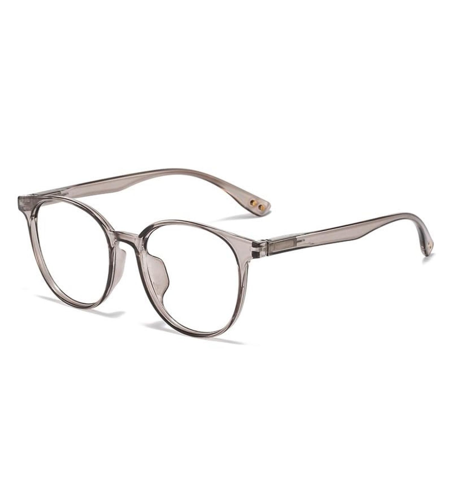 Fuqinqingoz Retro Round Reading Glasses - Trendy Anti-Blue Light Computer Readers for Presbyopia - Fatigue Relief - Stylish Gray +0.00 - Buy Online on GoSupps.com