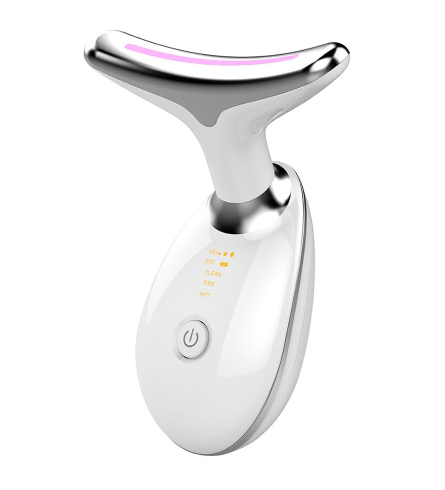 Plawee White Beauty Device Plastic Beauty Device Electric Microcurrent Wrinkle Remover LED Photon Face Beauty Device for Woman - Buy Online on GoSupps.com