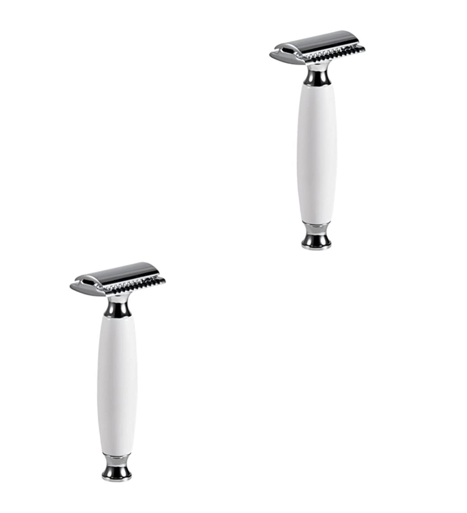 Minkissy Double-Edge Safety Razor for Men - 2 Pack Open Butterfly Design Perfect for Electricians - Buy Online on GoSupps.com