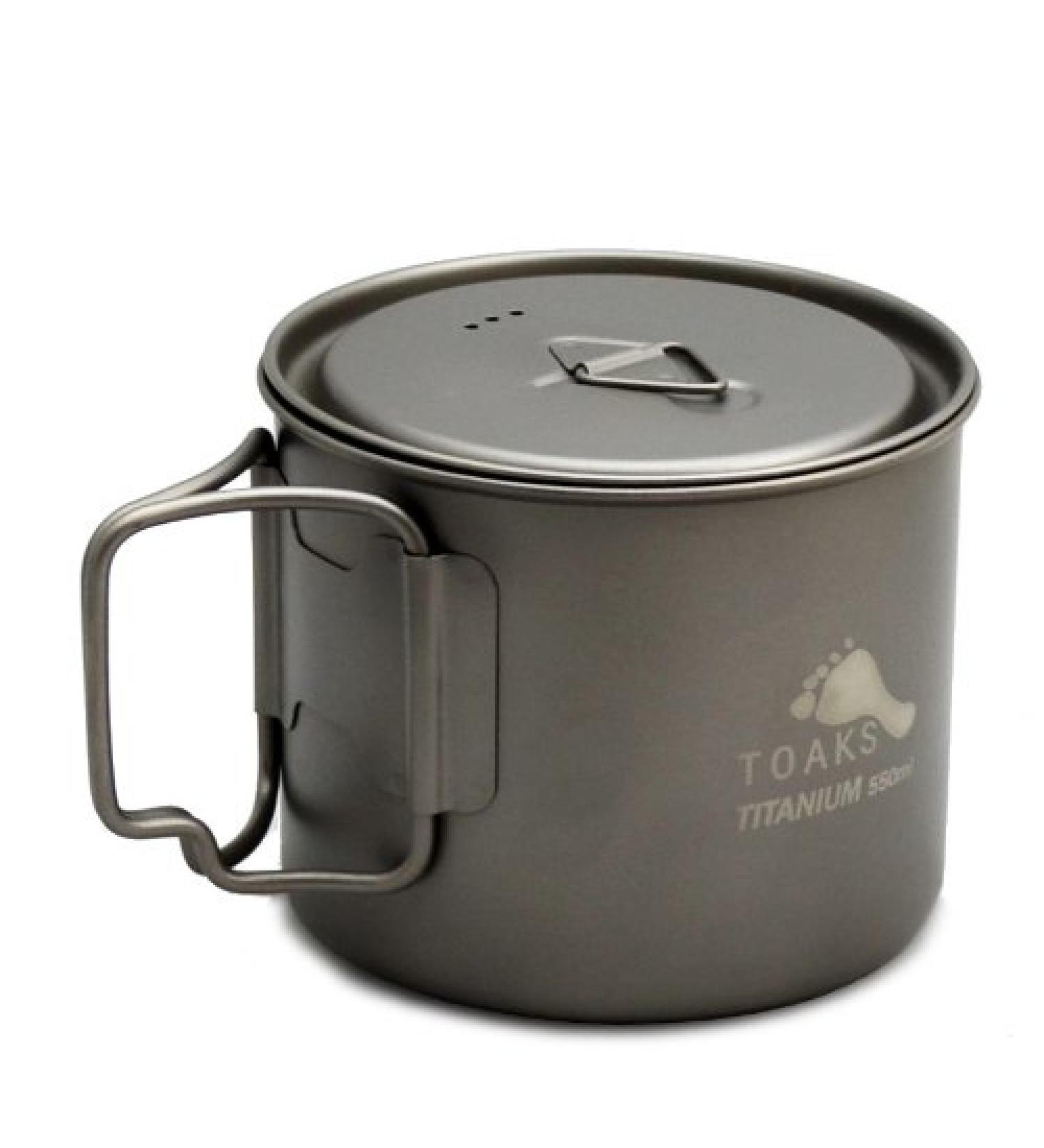 TOAKS LIGHT Titanium 550ml Pot - Ultralight Version | Durable Camping Cookware - Buy Online on GoSupps.com