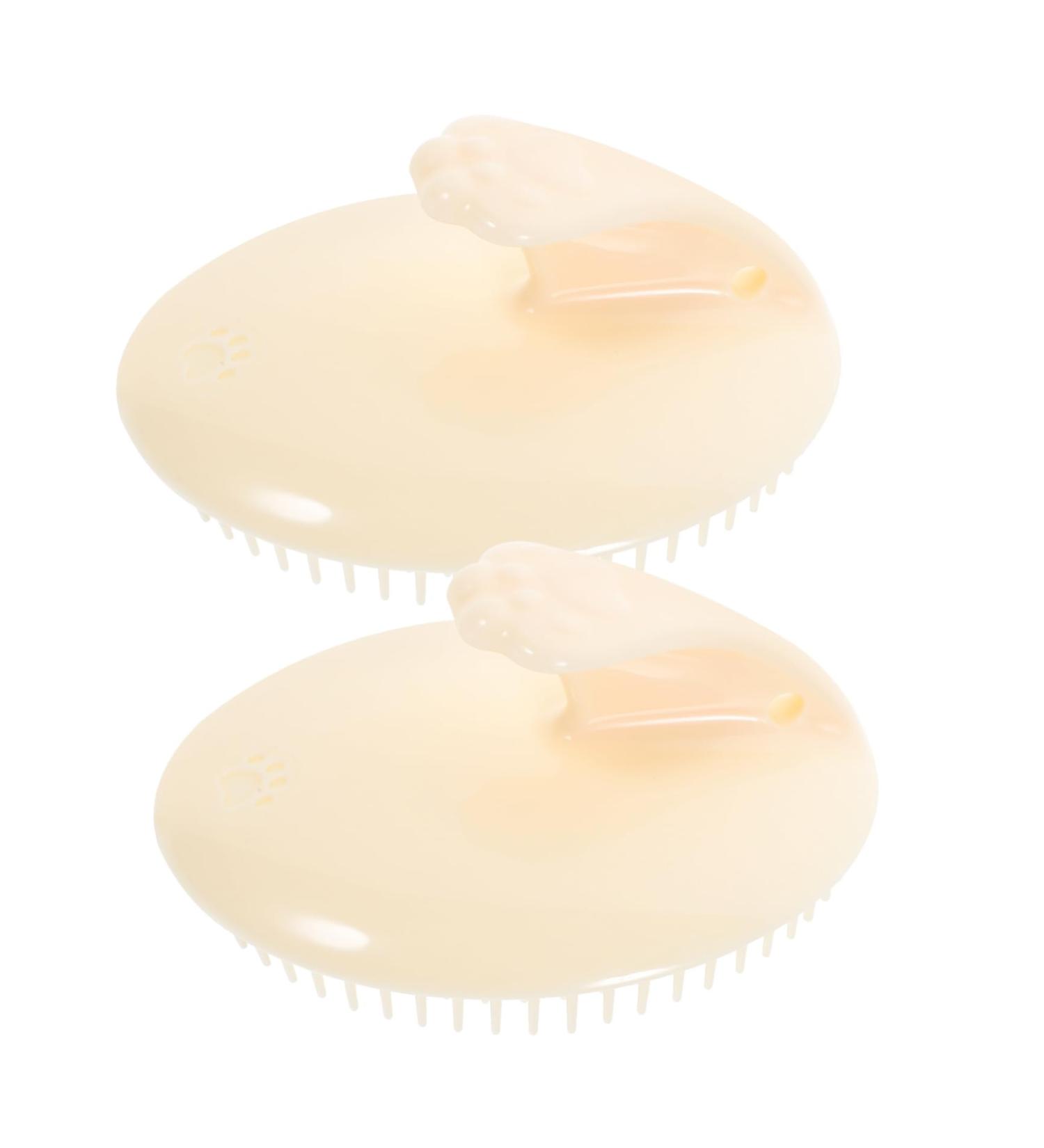 Orfofe Silicone Shampoo Brush & Scalp Massage Device - 2-Piece Set for Hair Care & Relaxation - Buy Online on GoSupps.com