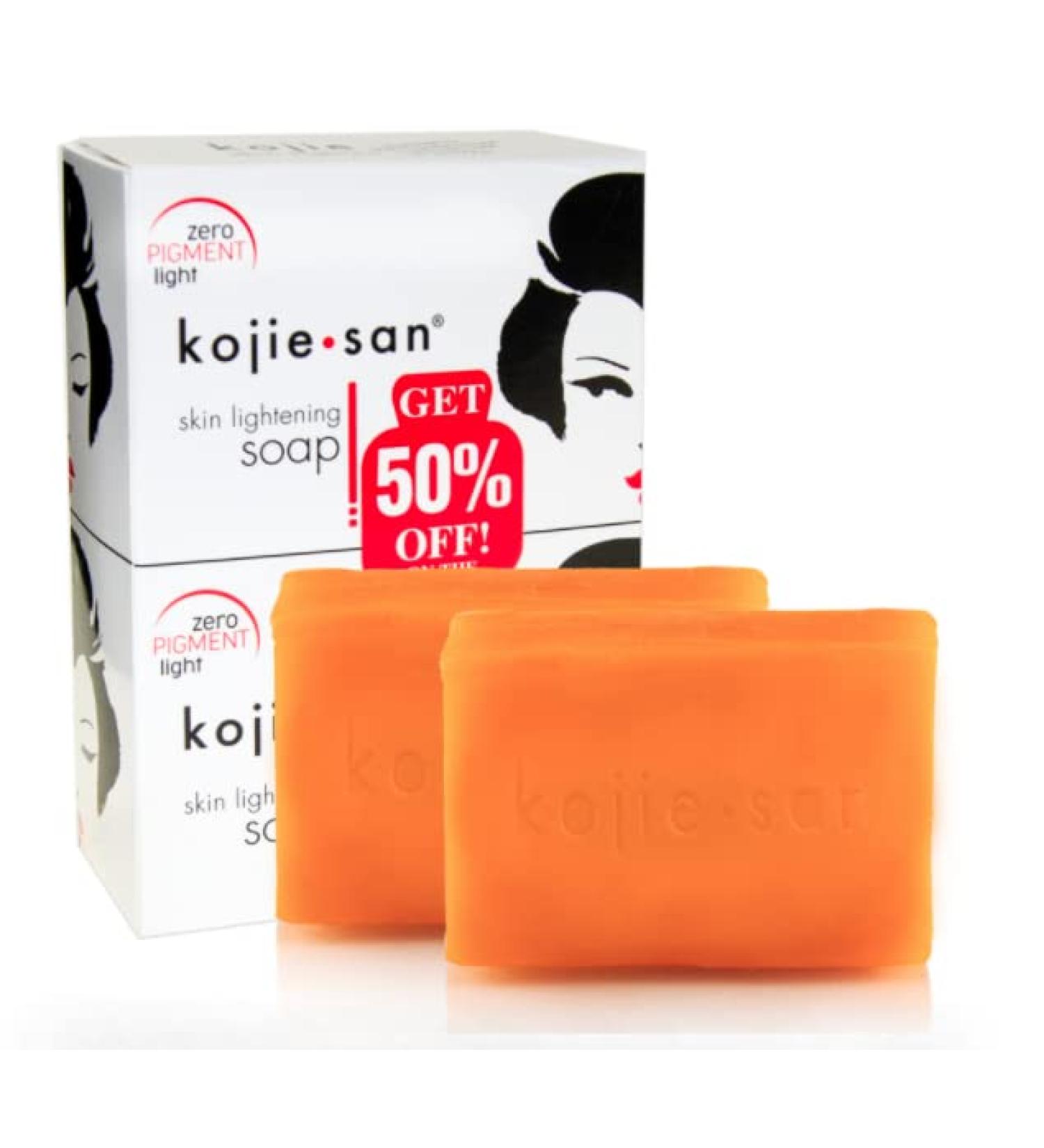 Kojie San Kojie San - 2 Skin Lightening Soaps of 135g Authentic and Original Kojie San Soap with Kojic Acid (2 Soaps: 2x135g)