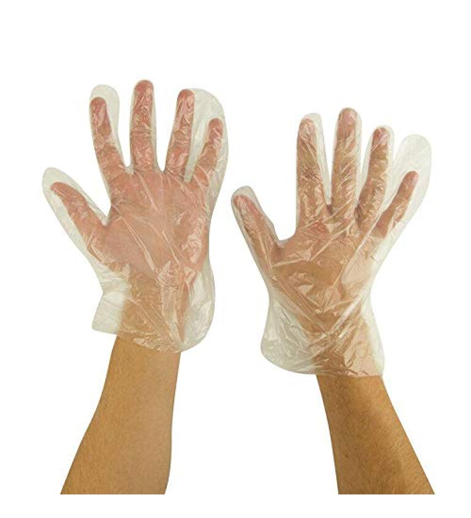 Starryshine 1000 pcs Large Clear Polyethylene Gloves - Food Grade for Kitchen, Home, Restaurant, Cooking, Cleaning, and Travel - Buy Online on GoSupps.com