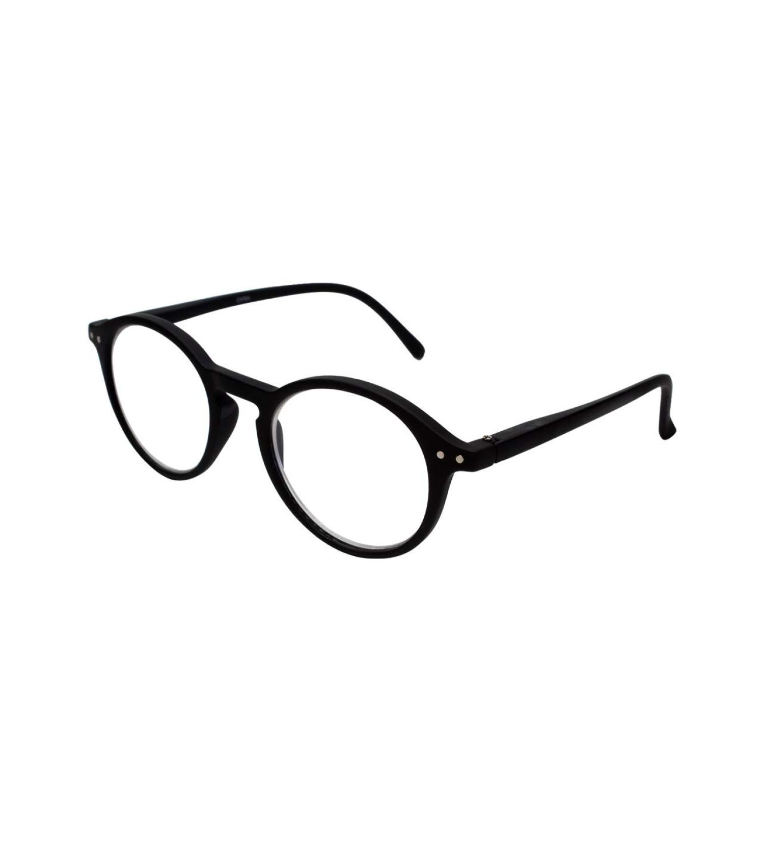 Calabria ZT-1662 Designer Round Reading Glasses +2.00 | Trendy Black Eyeglasses for Men & Women | TR90 Frame - Buy Online on GoSupps.com