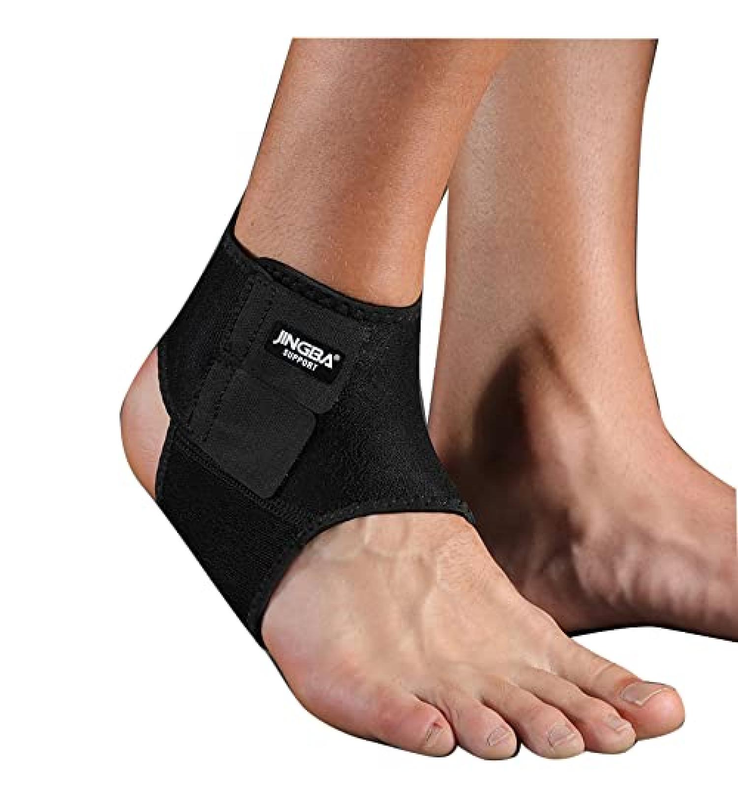 JINGBA Ankle Brace: Adjustable Athletics Tendon Wrap for Men & Women - One Size Fits All | Ankle Sleeve for Plantar Fasciitis & Achilles Support - Buy Online on GoSupps.com