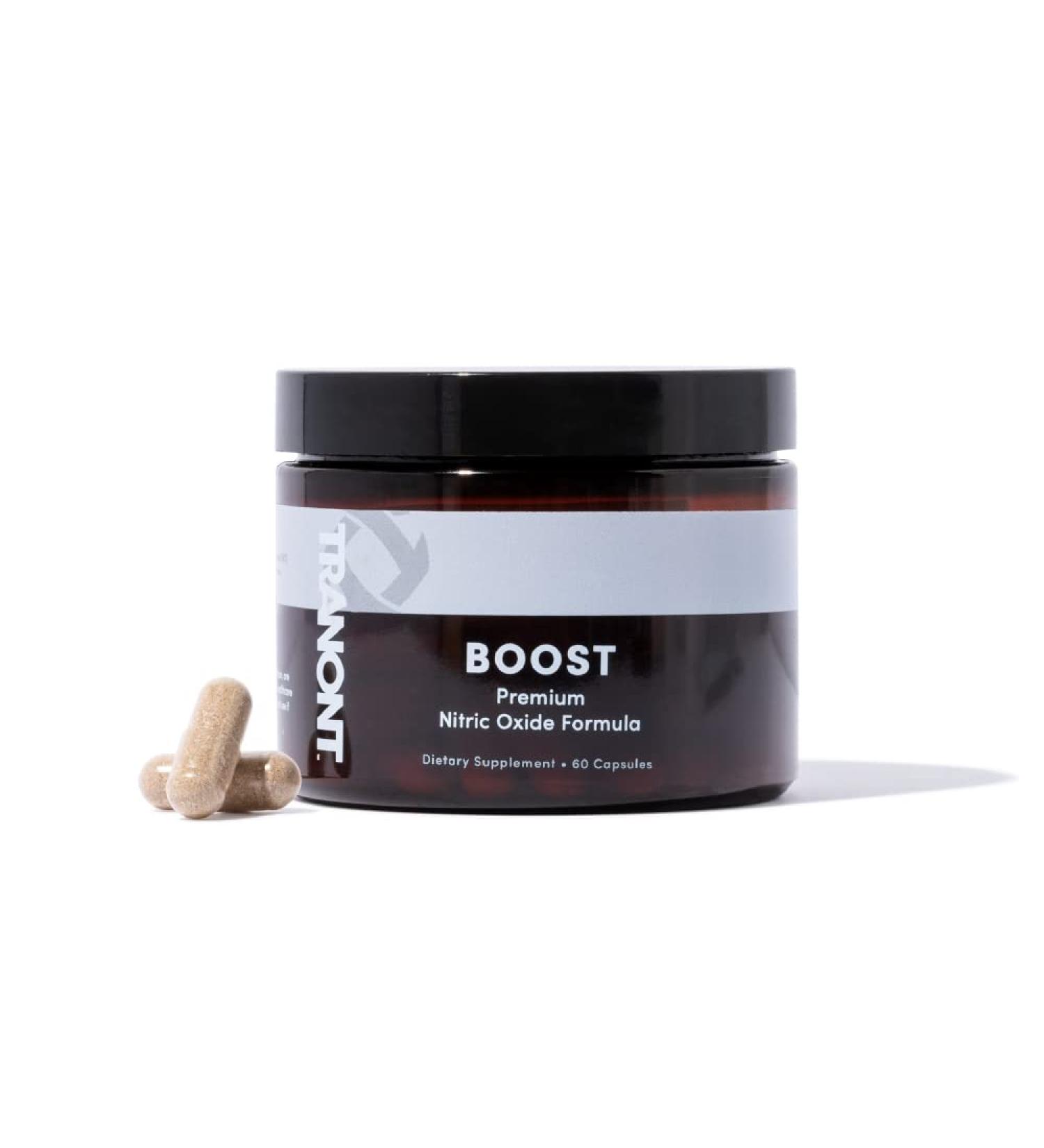 Tranont Boost - Advanced Nitric Oxide Supplements for Peak Performance Energy & Focus - L-Arginine & Antioxidants for Men & Women - 60 Capsules - Buy Online on GoSupps.com