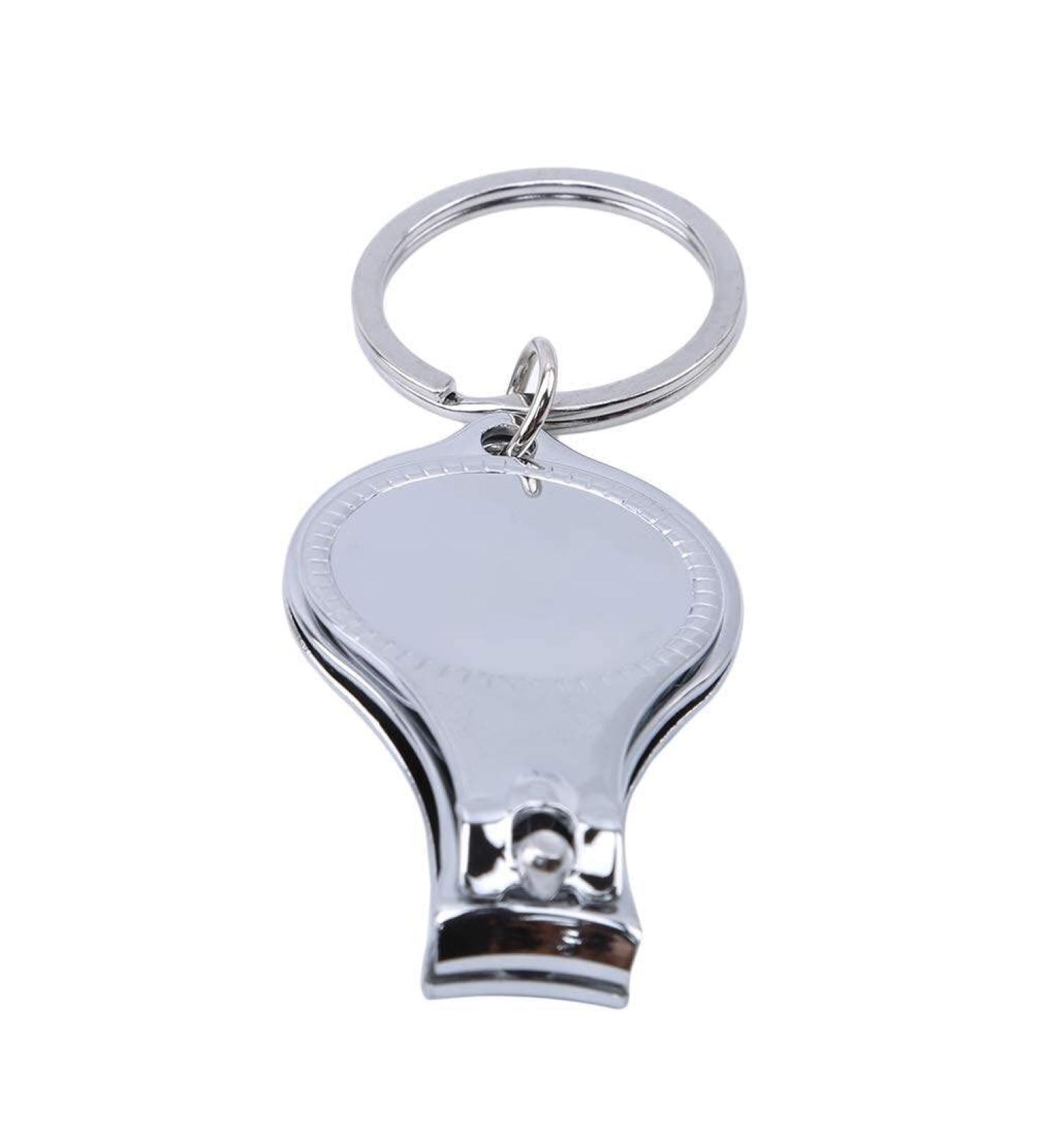 Nail Clipper Multifunction Keychain Nail Clippers Bottle Opener 3 in 1 Nail Clipper Bottle Opener Key Ring Manicure Tools for Women RoundNice and Deft