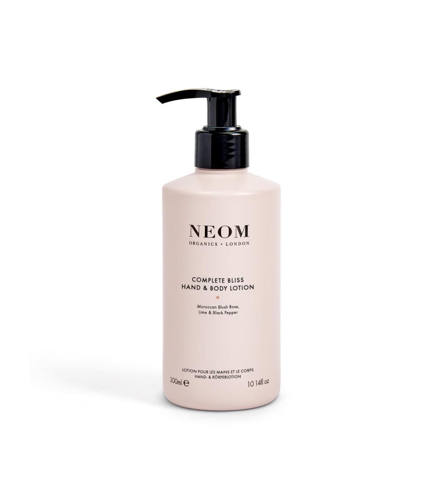NEOM Complete Bliss Hand & Body Lotion 300ml - Nourish and Soften Fruity & Floral Fragrance