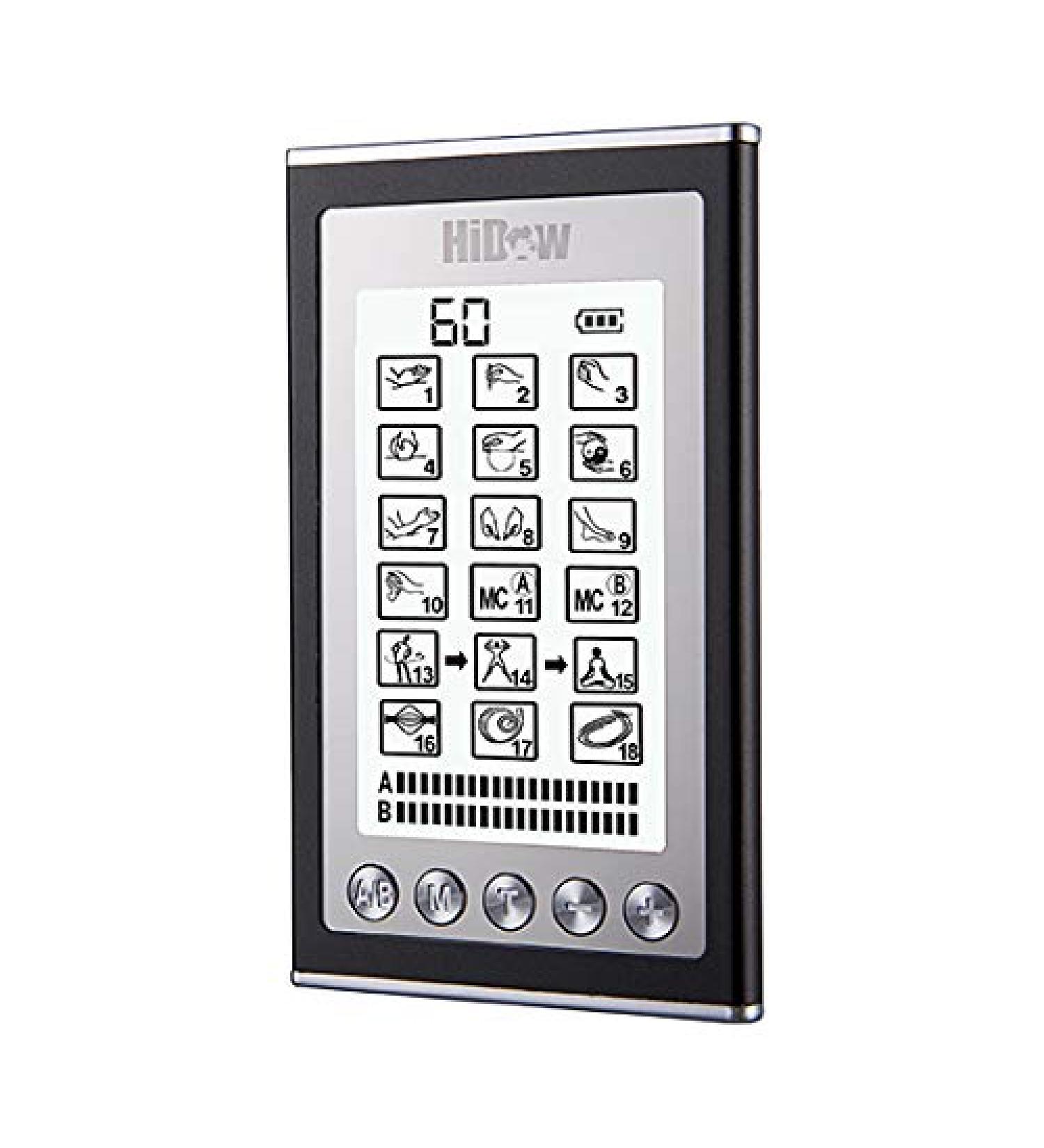 HiDow TENS Unit AcuXPD-S | 18 Modes EMS Dual Channels | International Shipping Available - Buy Online on GoSupps.com