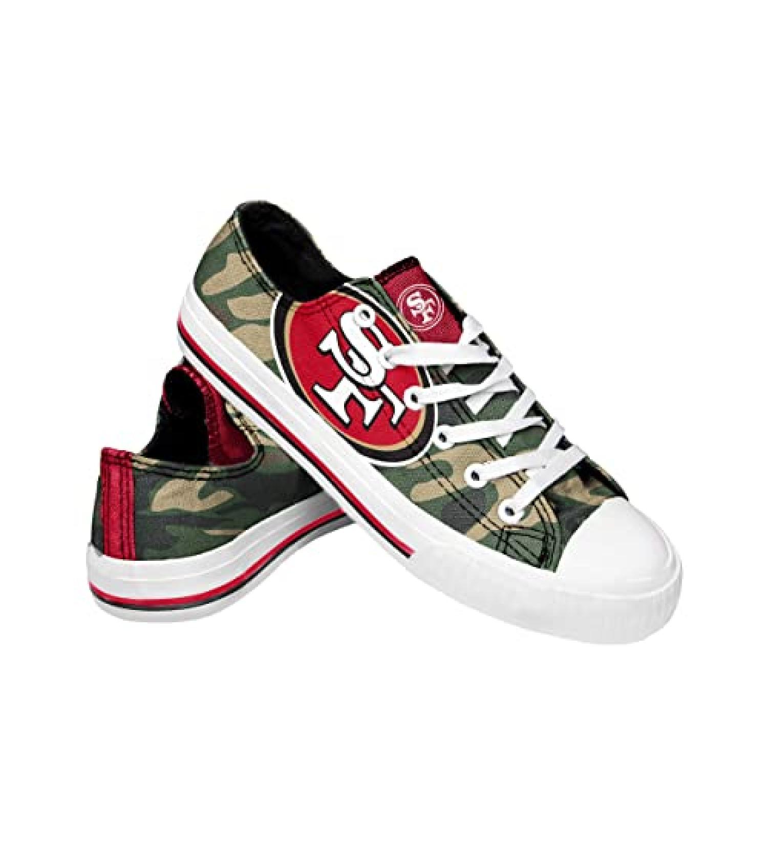 FOCO Women's NFL Camo Low Top Canvas Sneakers Shoes Size 9 - Camo Print - Buy Online on GoSupps.com